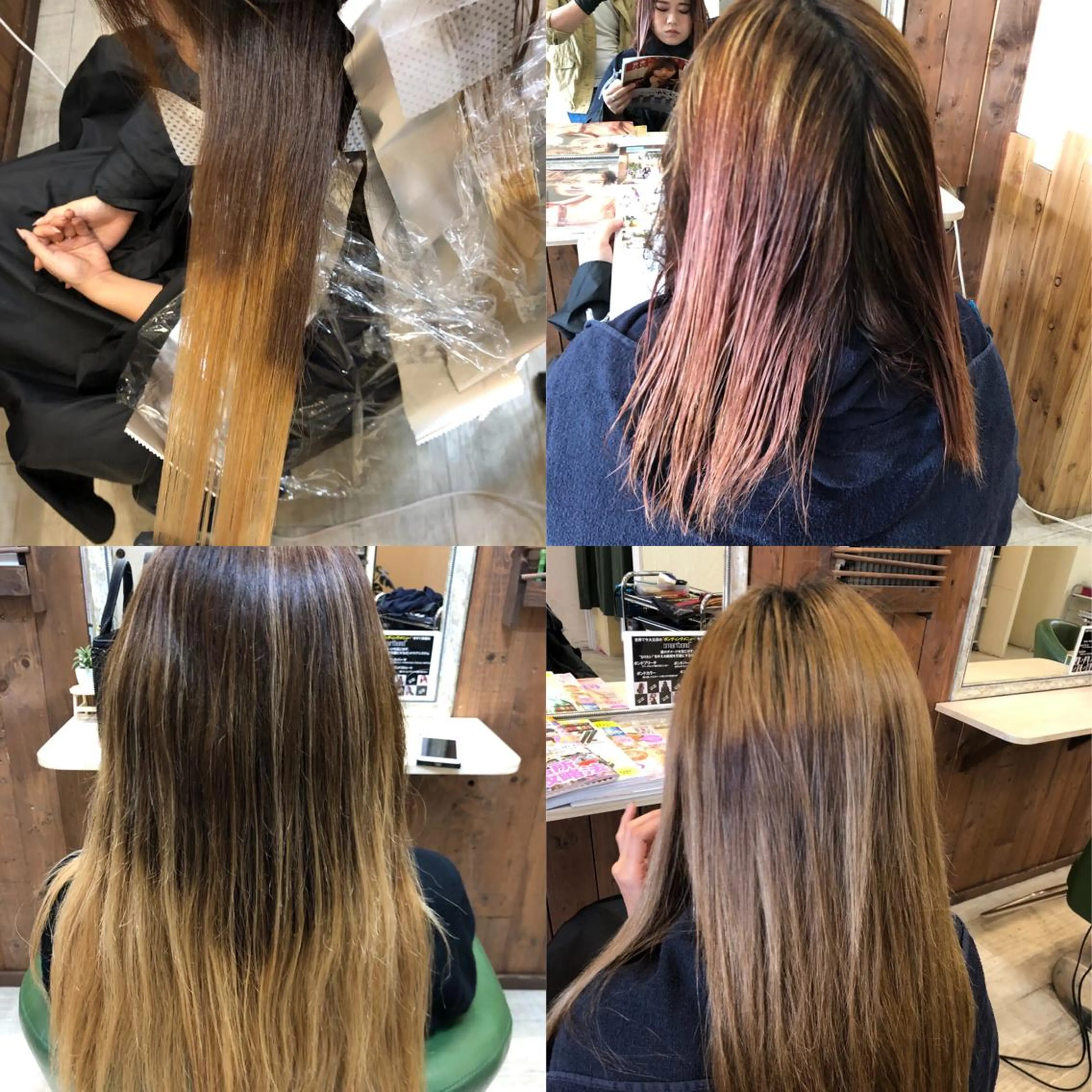 韓国レイヤー外国人風 透明感カラー髪質改善のヘアスタイル