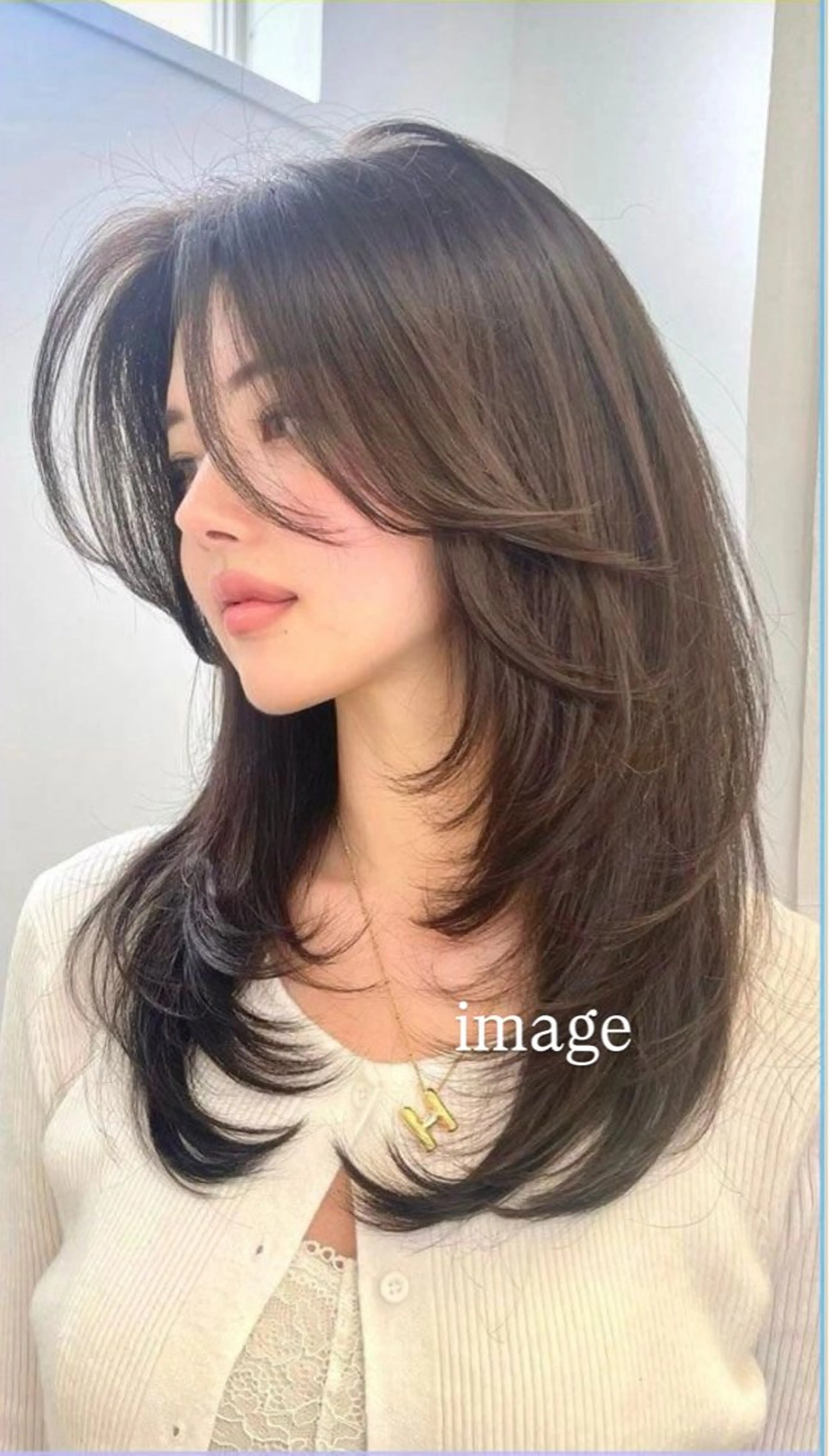 ミディアム 吉祥寺Yuuka韓国 ハイトーンカラー🎀のヘアスタイル