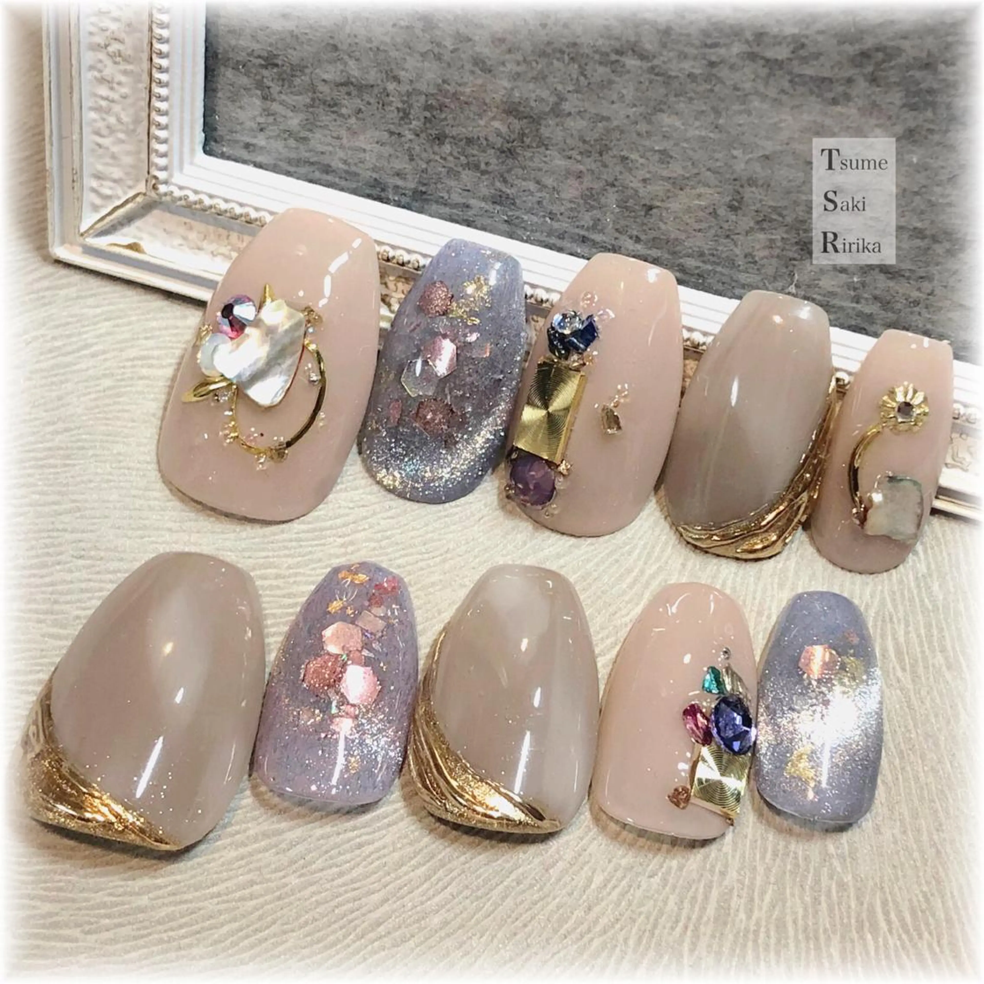 ネイル 爪咲 りり花のネイルデザイン