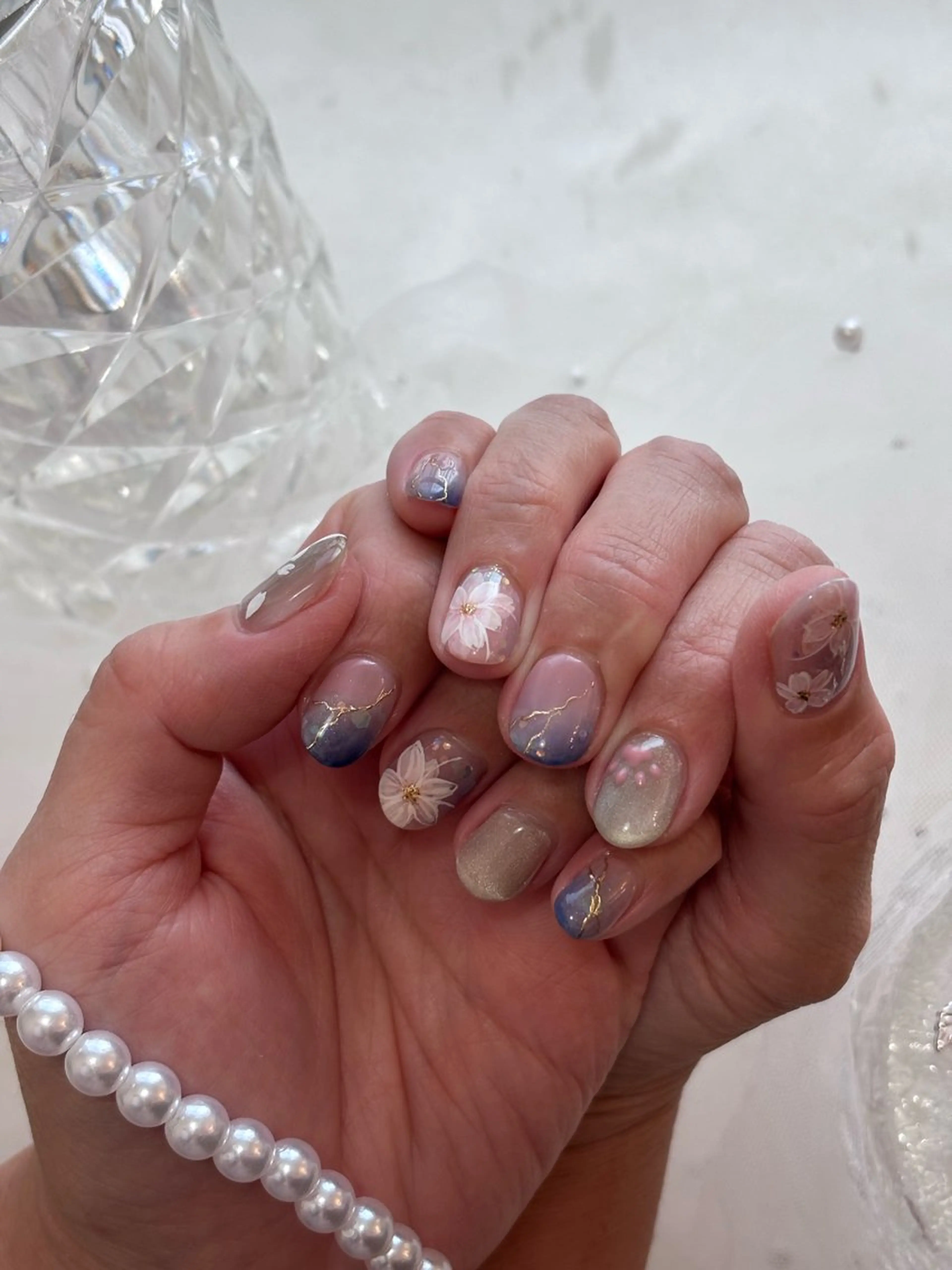 ネイル 春ネイル ハンドネイル ネイルサロン Fleurのネイルデザイン