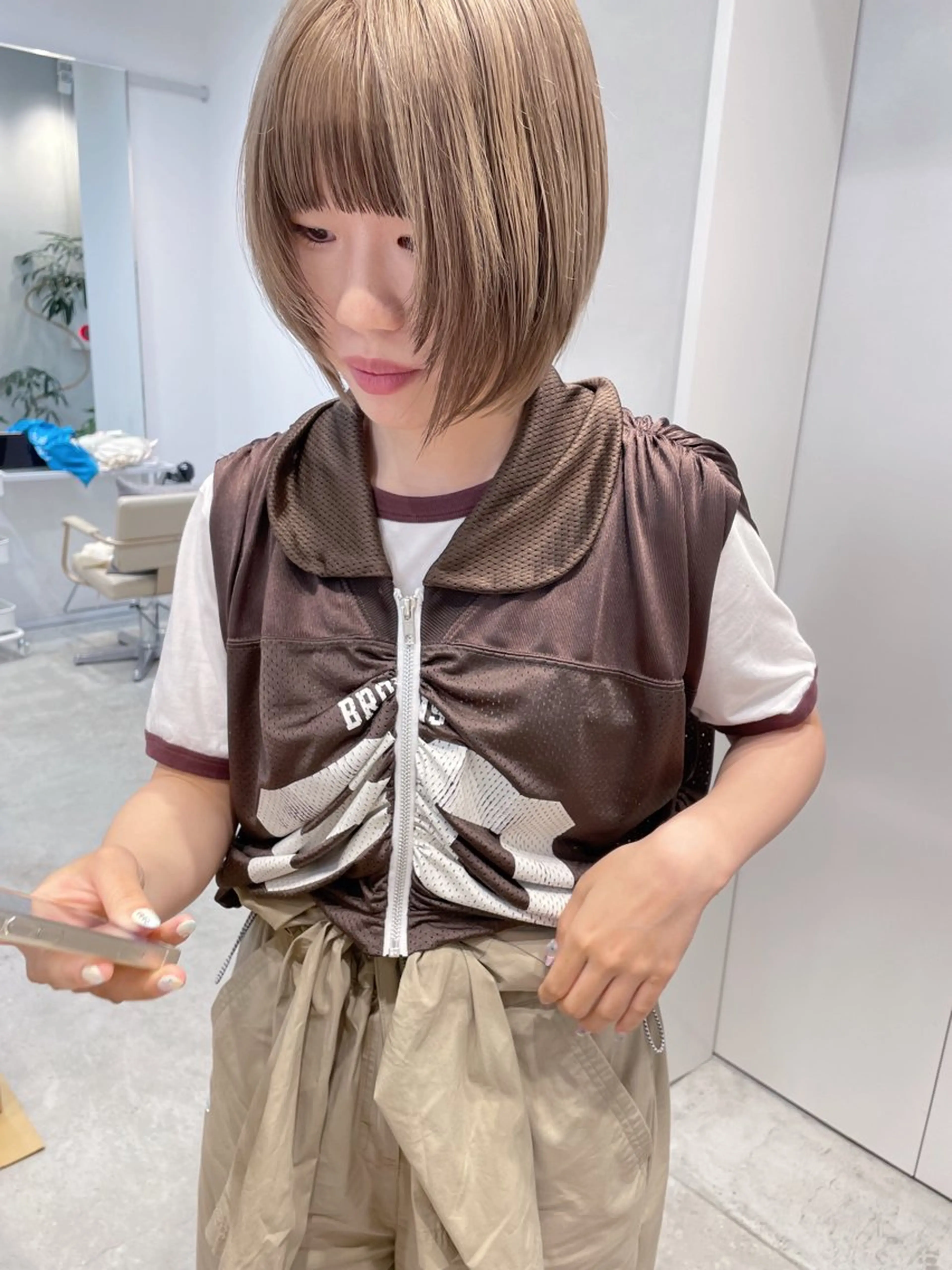 ショート カラー 青木 優歩のヘアスタイル
