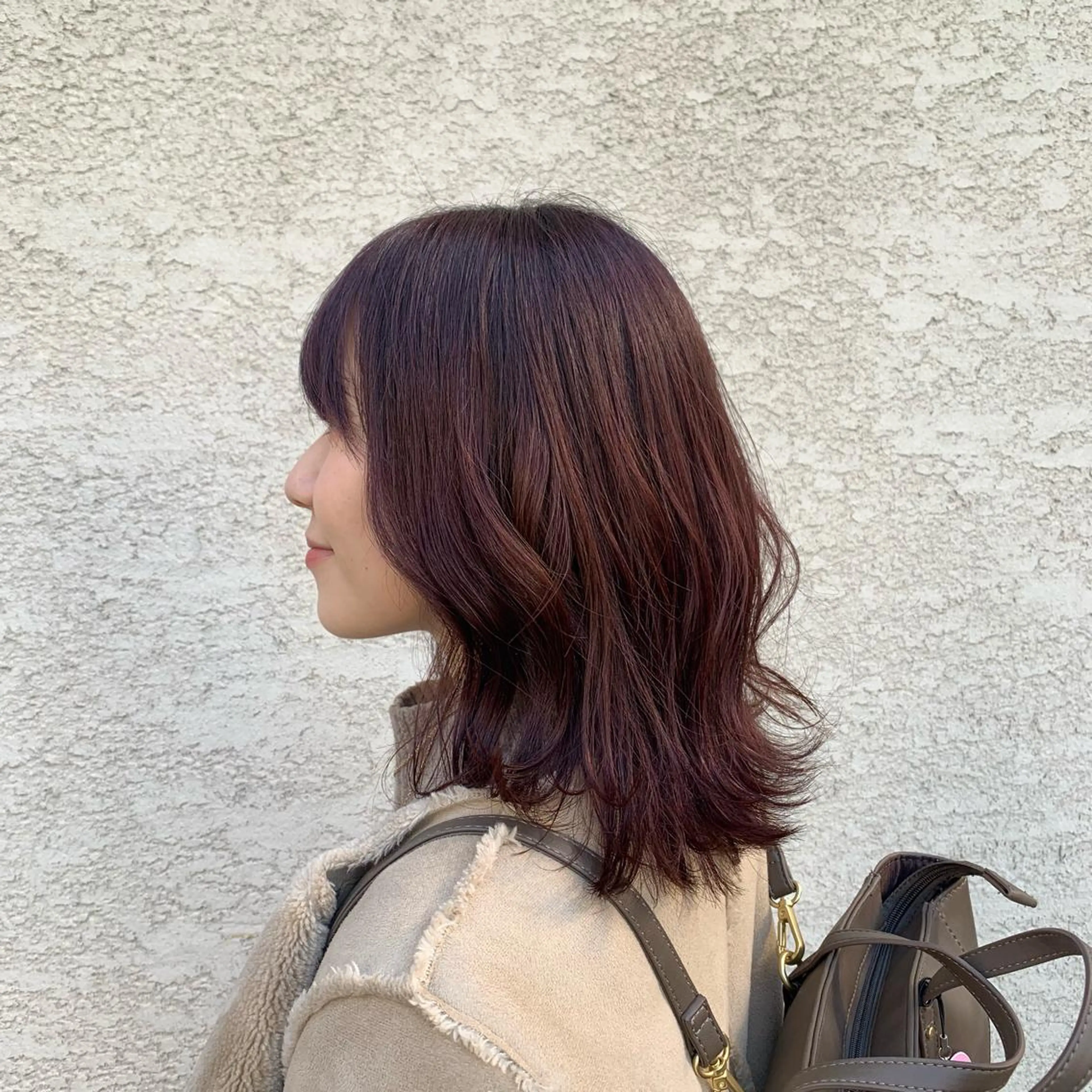 ミディアム カラー ヘアアレンジ レッドカラー 韓国風ヘア オルチャンヘア 韓国×巻ける髪質改善 💍maki💍のヘアスタイル