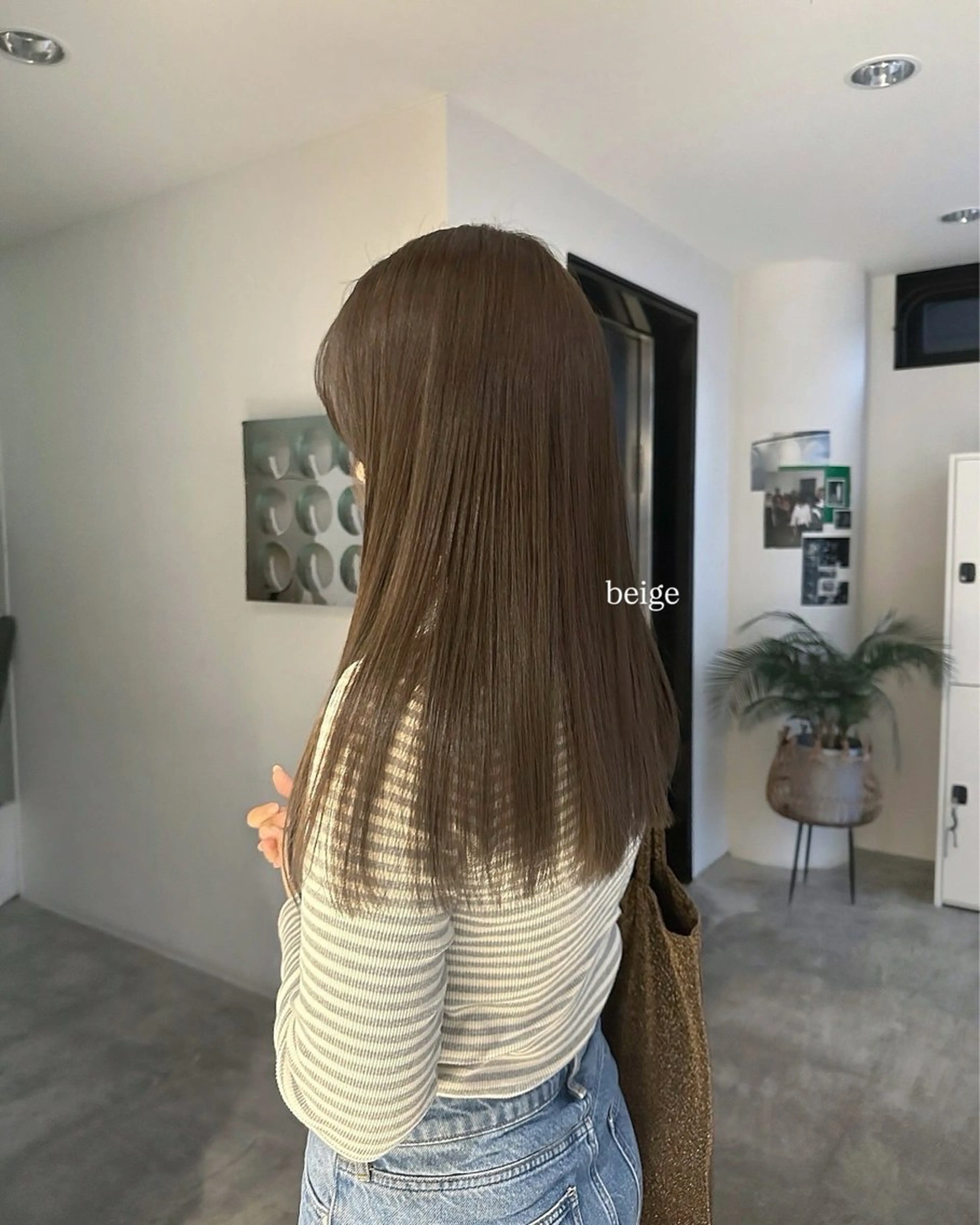 カラー ベージュカラー ブリーチ カット ヘアカラー トリートメント 透明感カラー/顔周り レイヤー/髪質改善のヘアスタイル