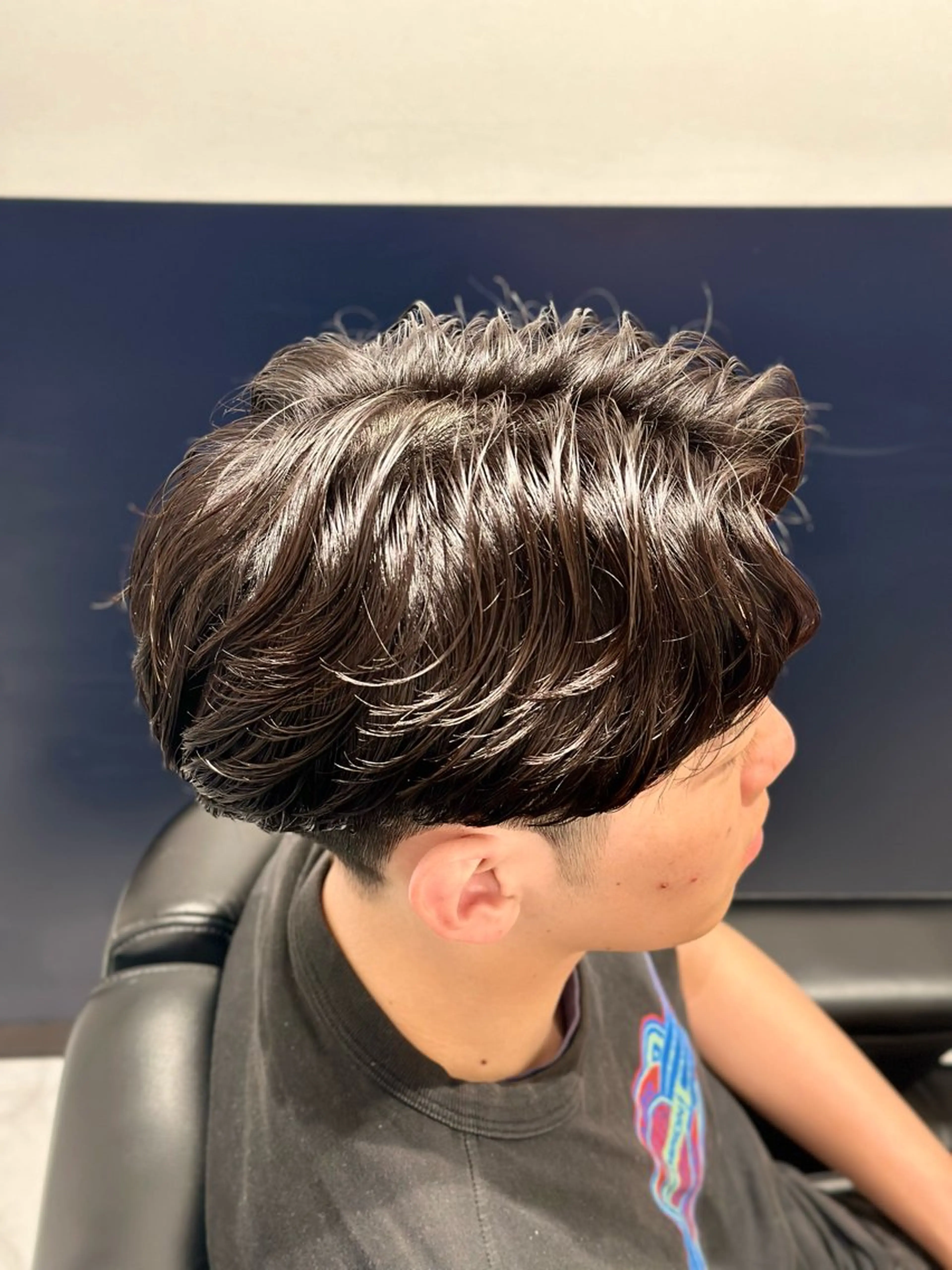 ショート パーマ 千葉弘平 🔥波巻き特化🔥のヘアスタイル