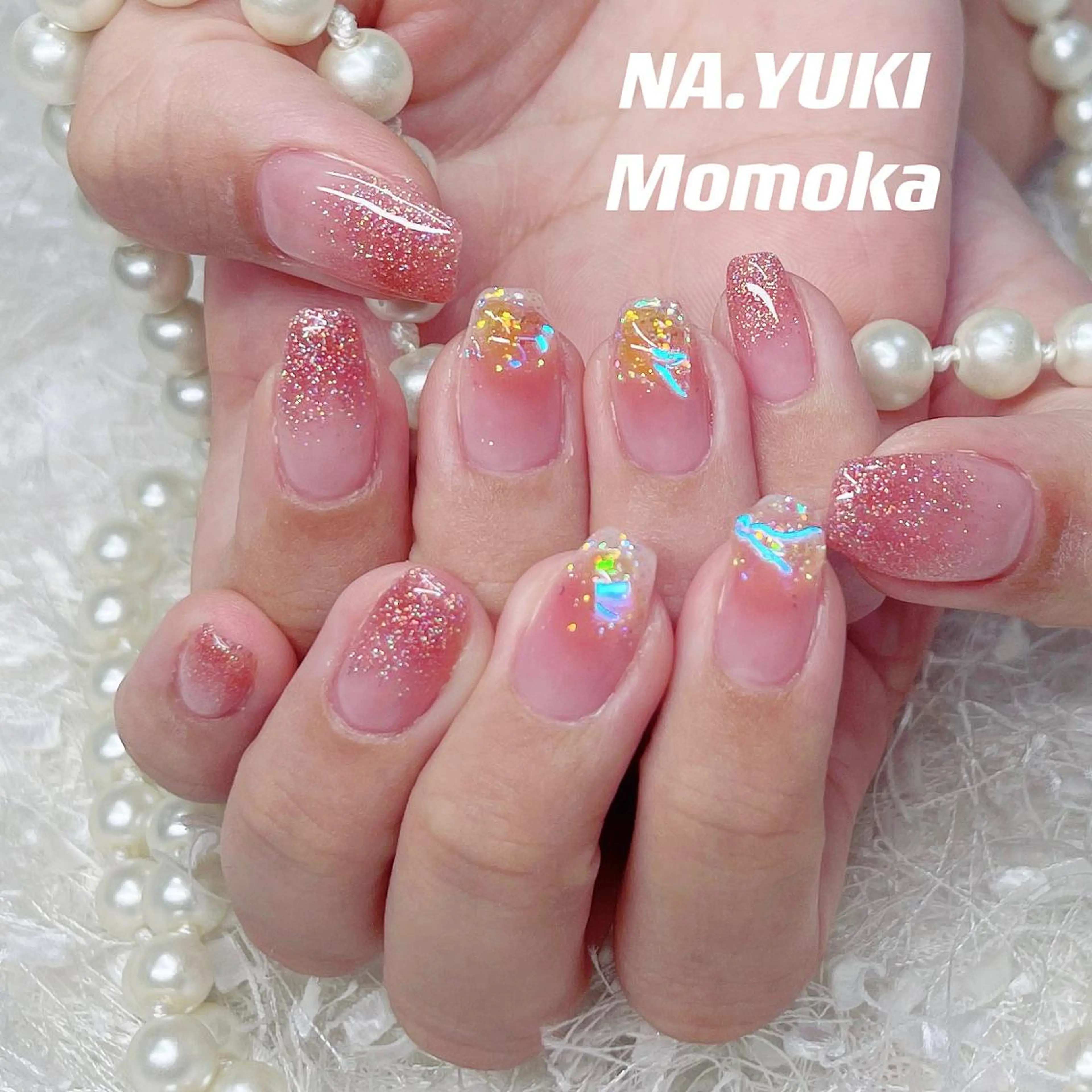 ネイル キッズ パーマ カラー ハンドネイル ハンドケア 🎀 moo～ 🎀のネイルデザイン