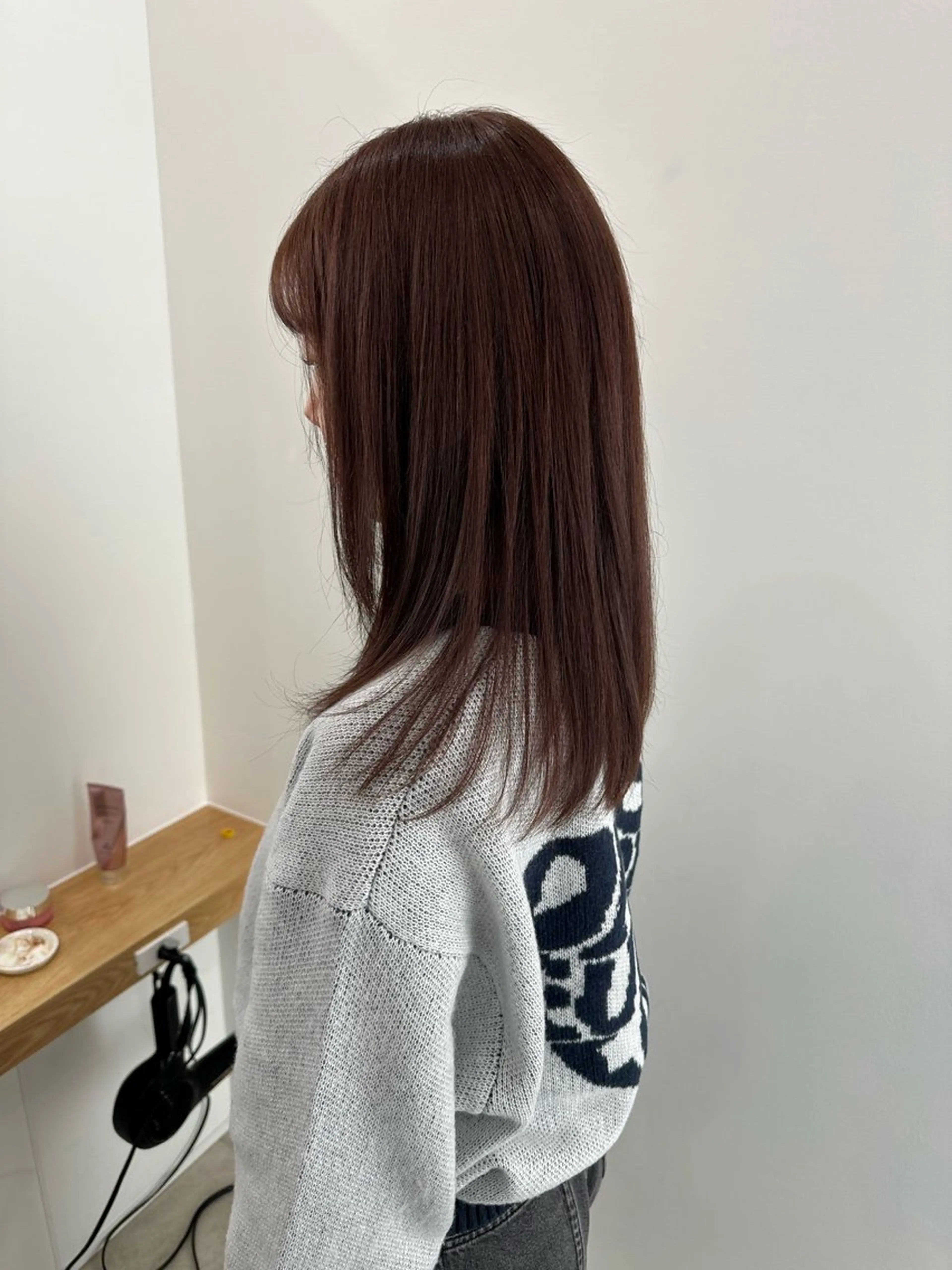 セミロング カラー ヘアカラー トリートメント レイヤー/ナチュラル 💐nao.のヘアスタイル