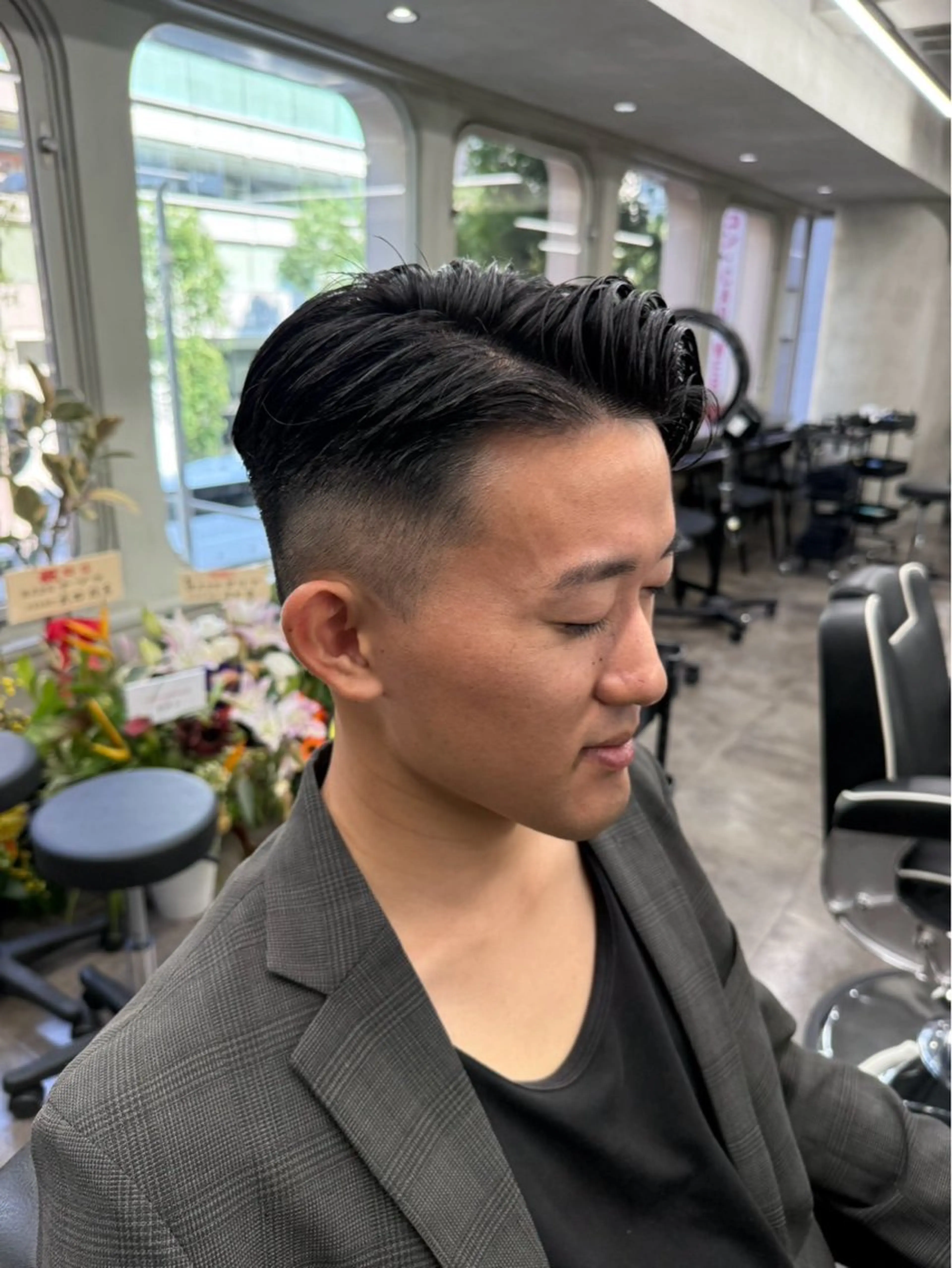 ショート メンズ センターパート/ 暖色カラーayuのヘアスタイル