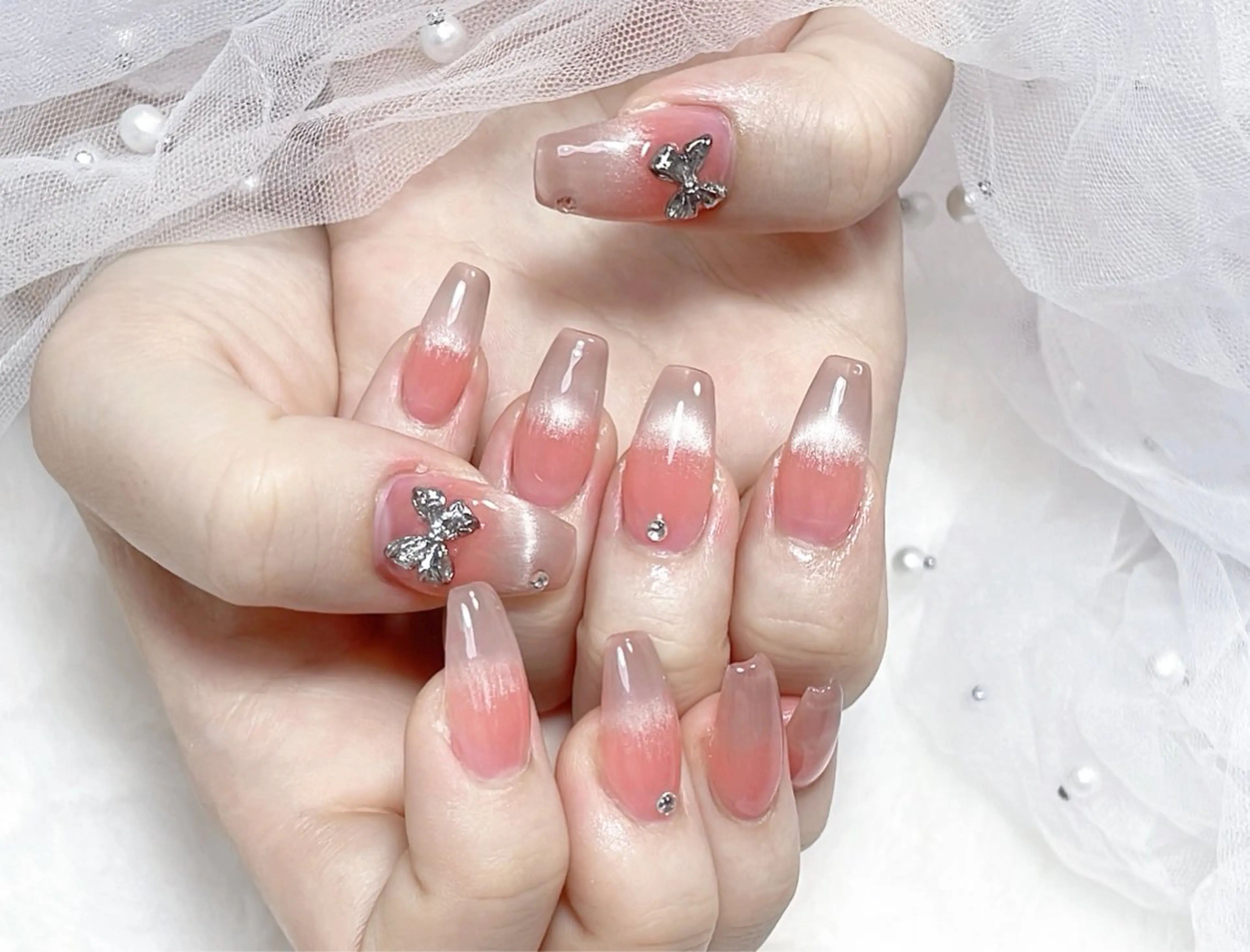 ネイル アートネイル フットネイル ジェルネイル マグネットネイル 持ち込み ハンドネイル B·U Nail大宮 長さだし専門店のネイルデザイン