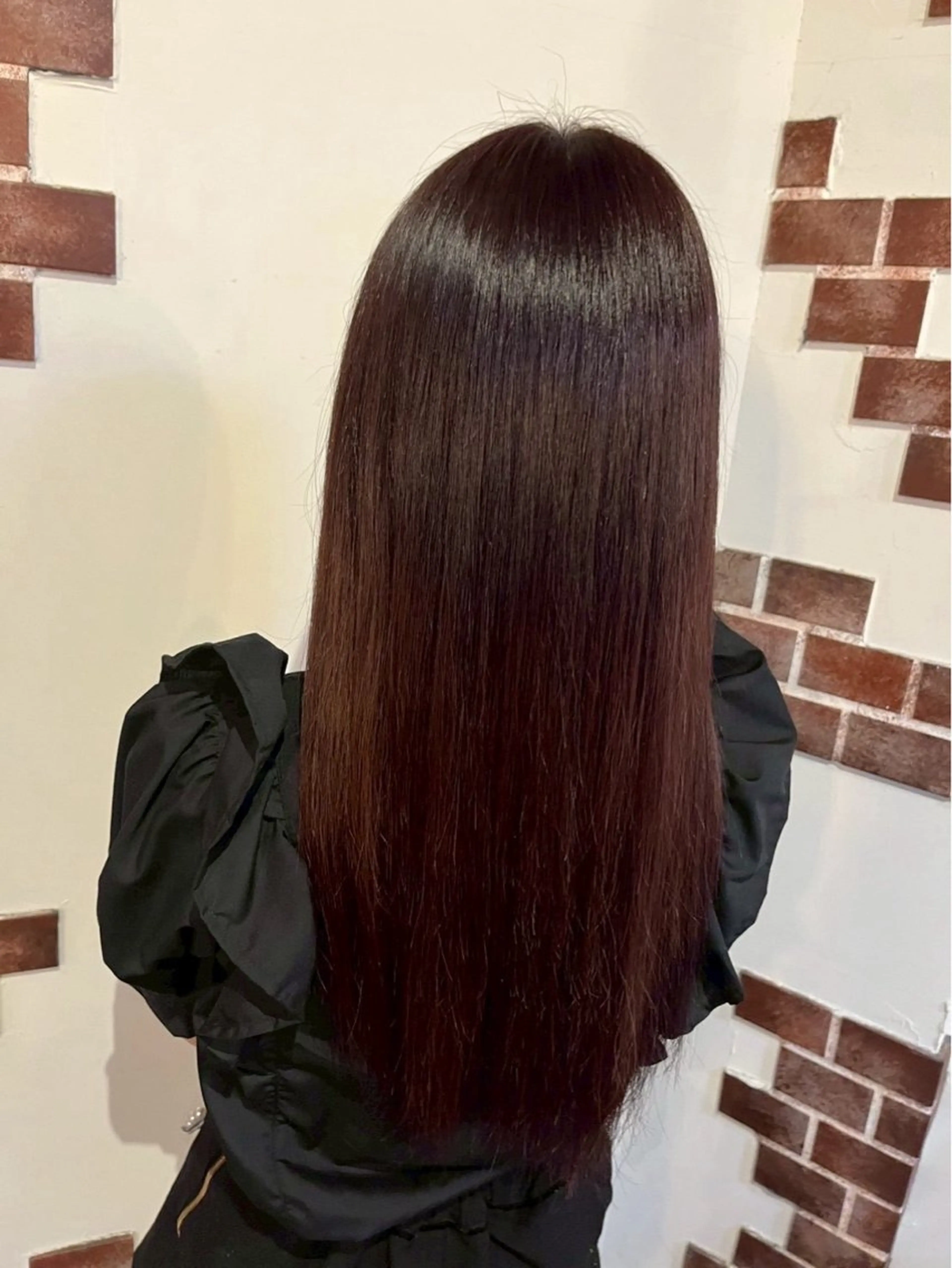 ロング 松田 鈴菜のヘアスタイル