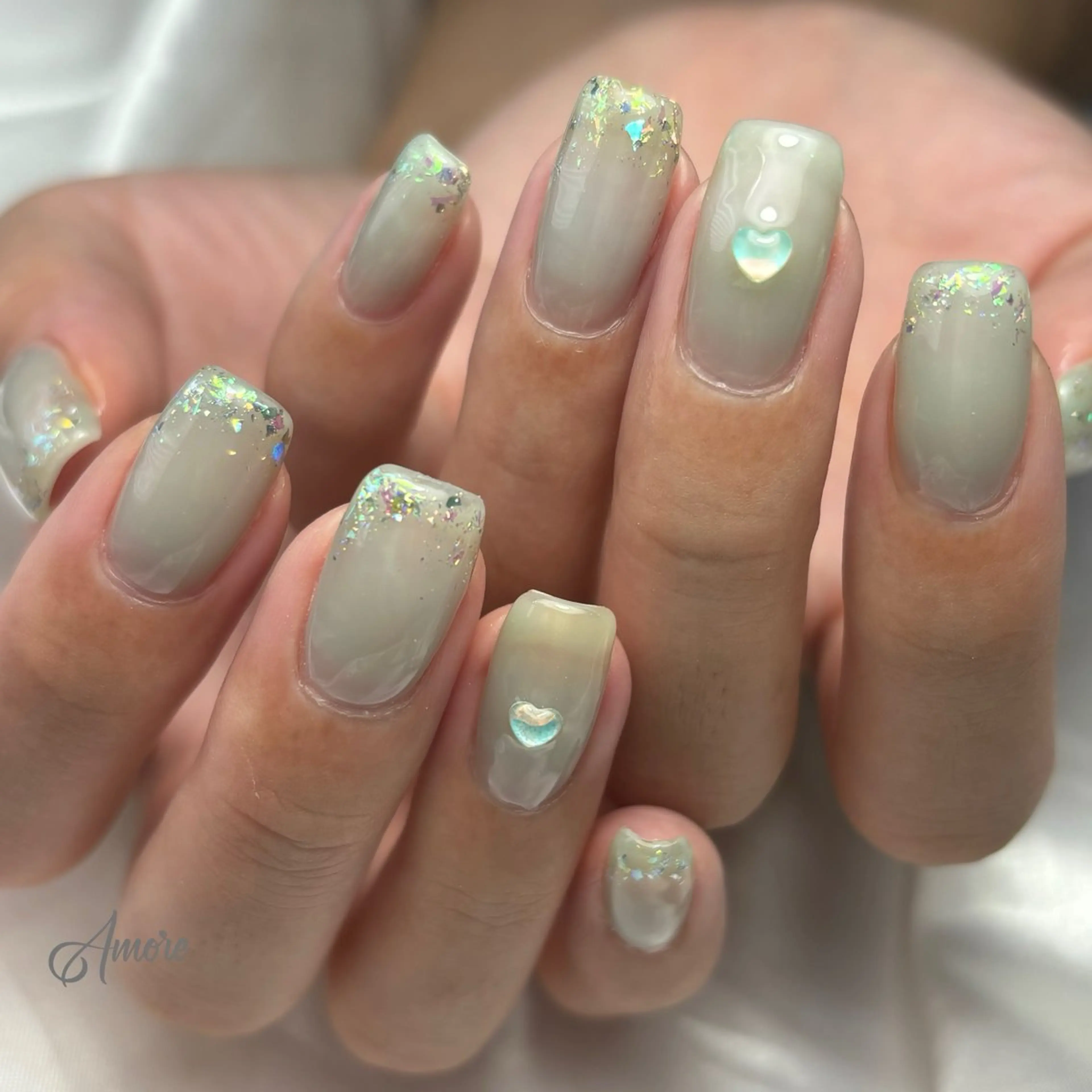 ネイル ジェルネイル キラキラネイル 韓国ネイル マグネットネイル パラジェル You kyehwaのネイルデザイン