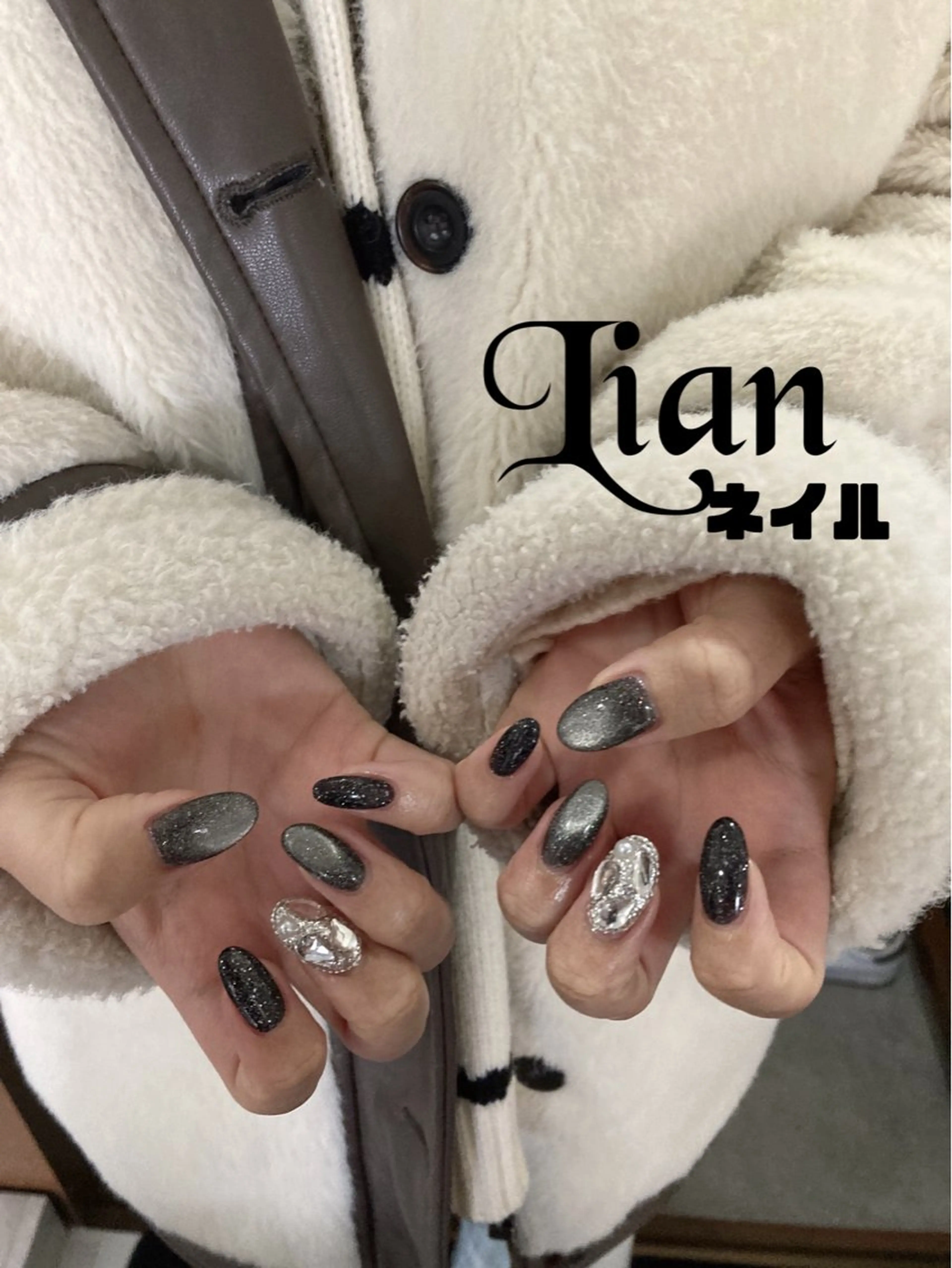 ネイル フラッシュネイル マグネットネイル Lianネイル 寛子Lianのネイルデザイン