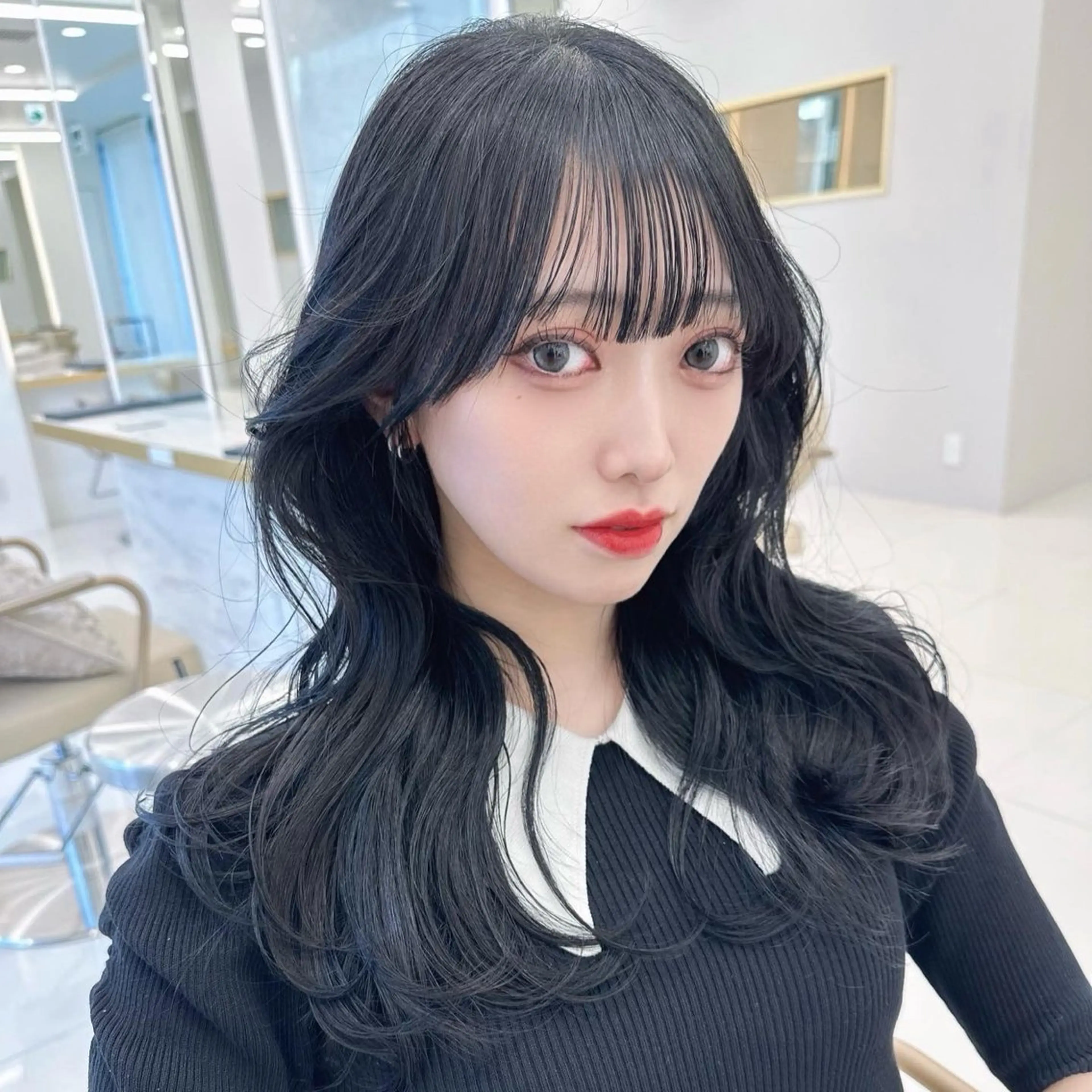 ロング 韓国風ヘア レイヤーカット カット 似合わせ/レイヤー /顔まわり/池田歩樹のヘアスタイル