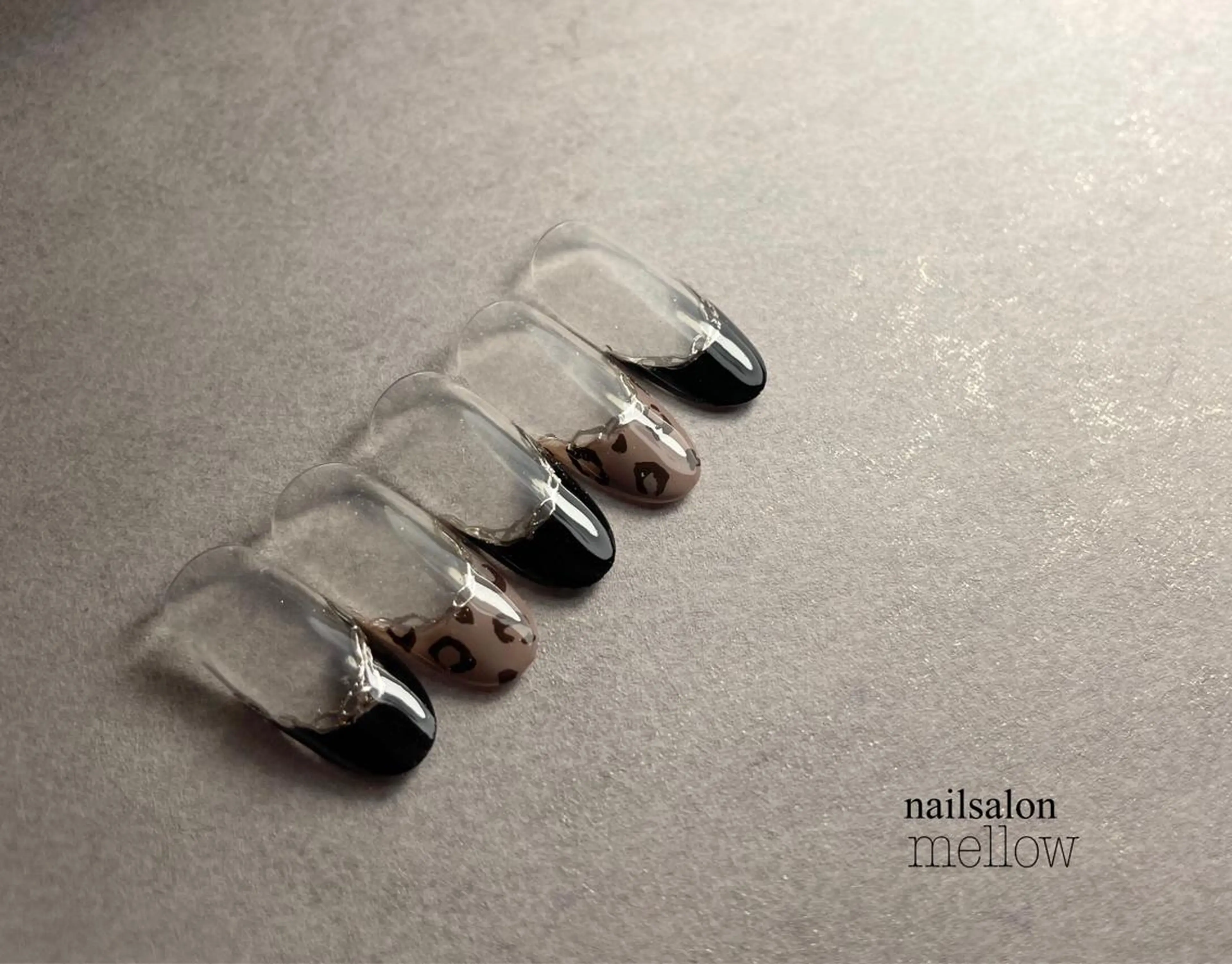 ネイル アニマル柄 フレンチネイル 大山 浩美のネイルデザイン