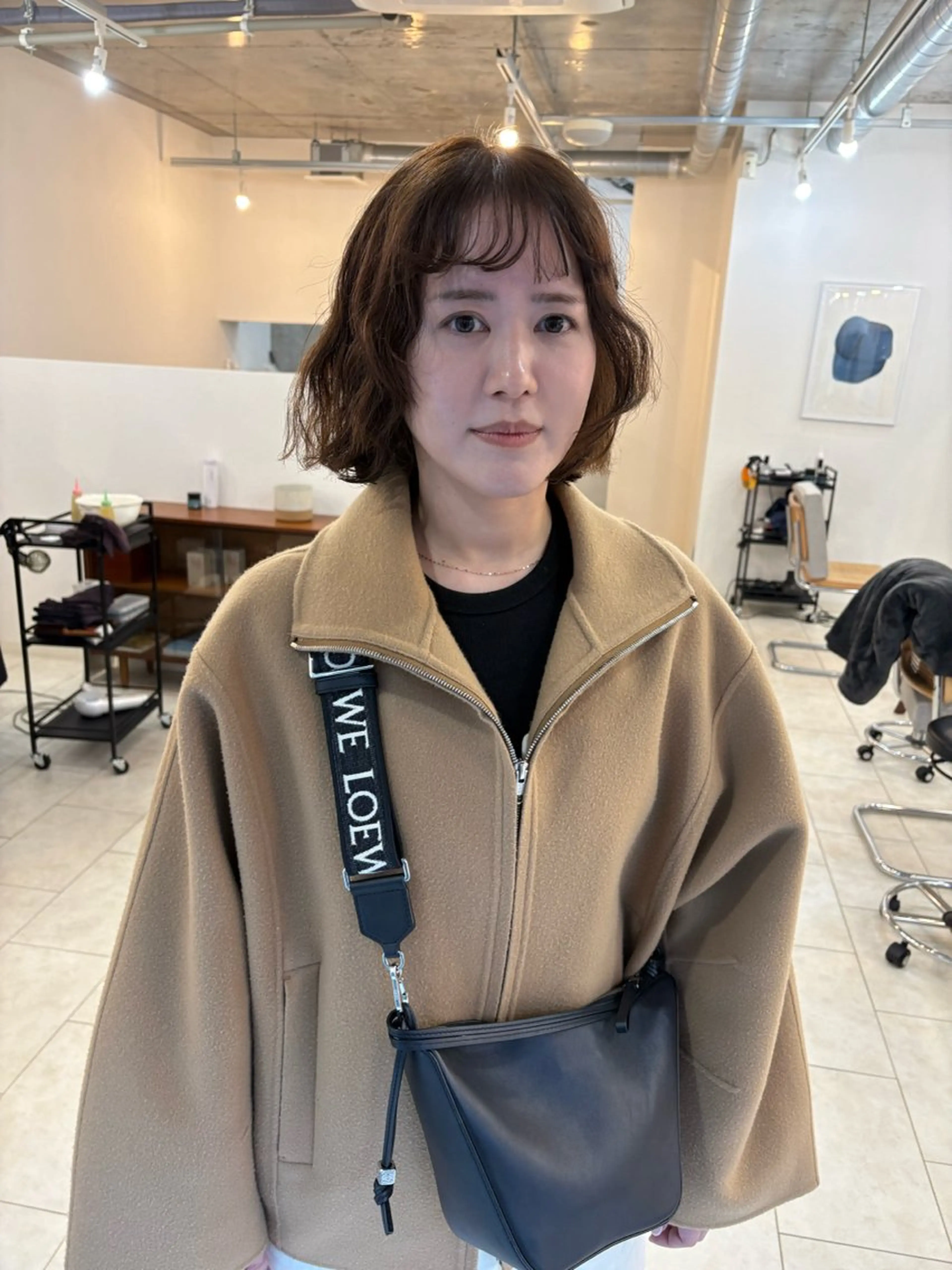 ミディアム カラー カット ヘアカラー eri kinjoのヘアスタイル