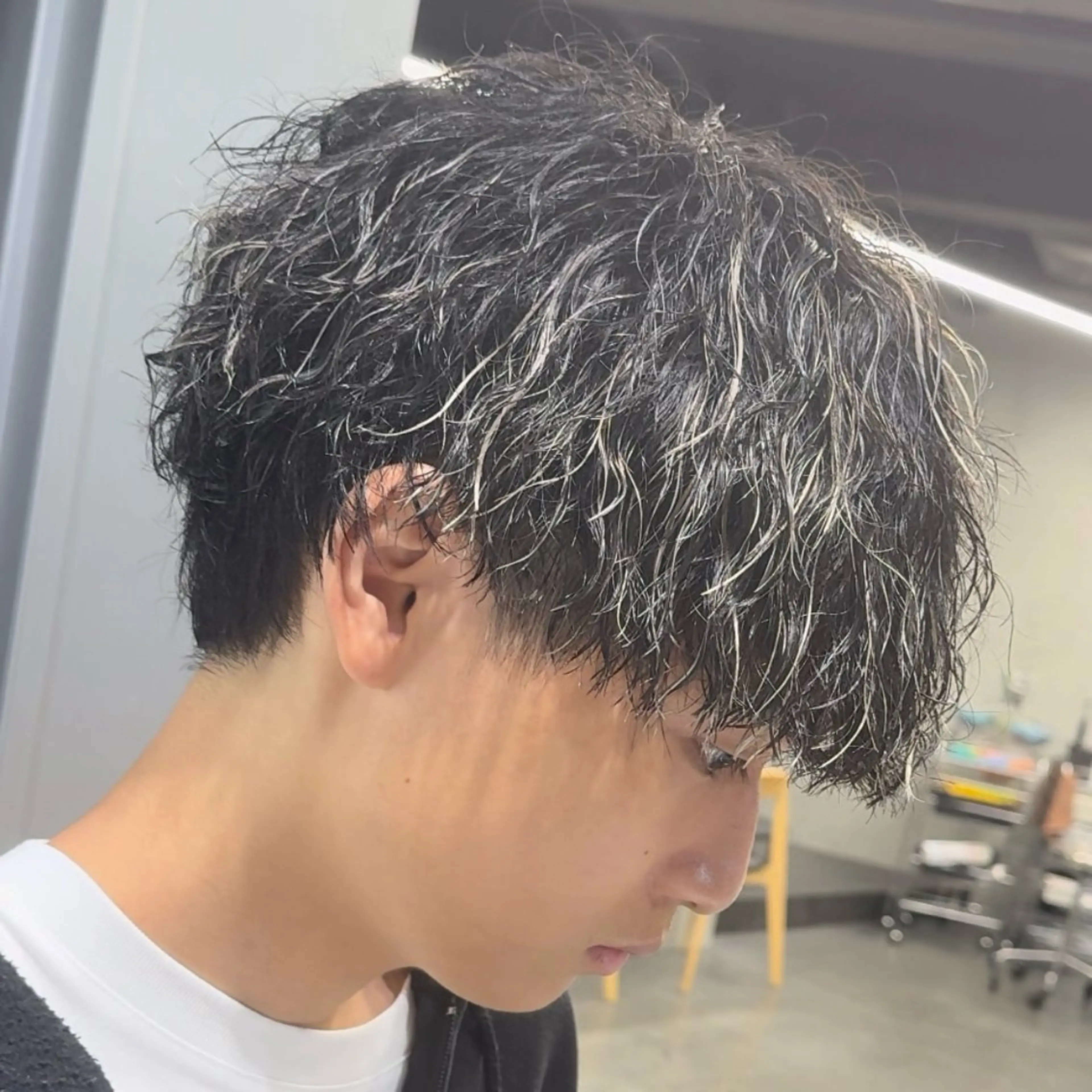 ミディアム カラー ヘアアレンジ メンズ fifth 石川 凪のヘアスタイル