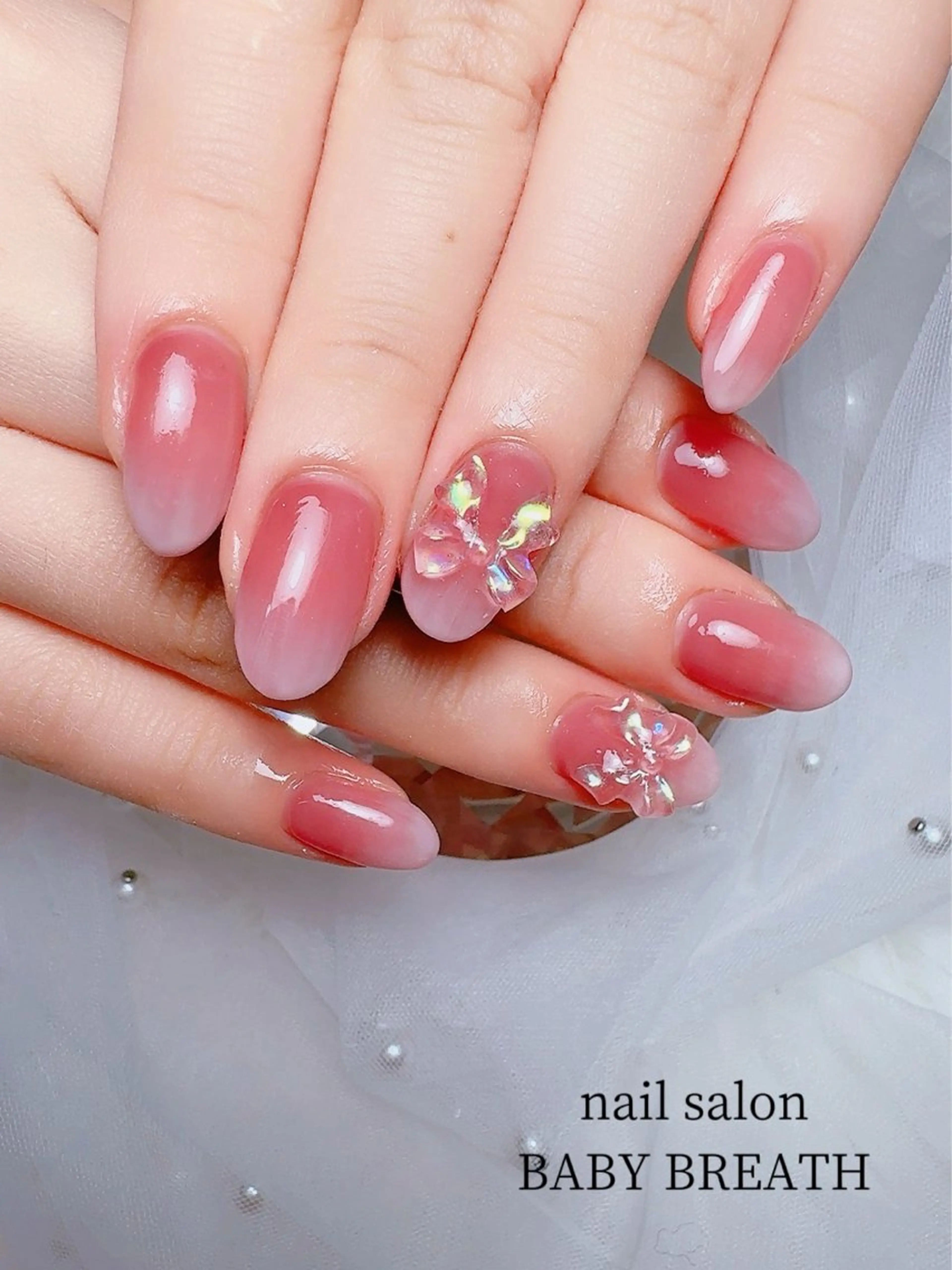 ネイル アートネイル フラッシュネイル フットネイル グラデーション ラメ(グリッター) ハンドネイル y natsumiのネイルデザイン