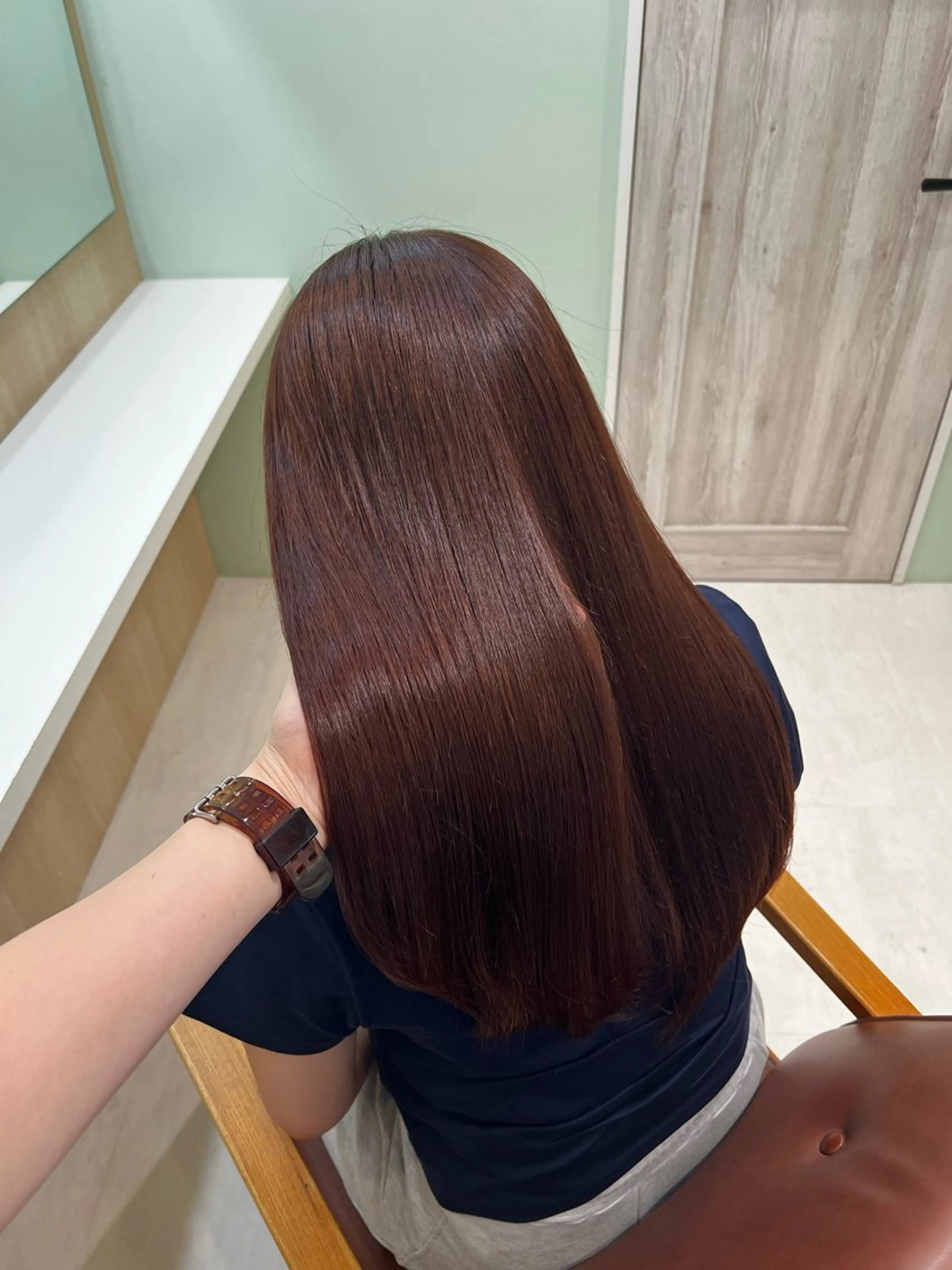 ロング ‪🤎艶感ベージュ/ ミルクティー‪🤎のヘアスタイル