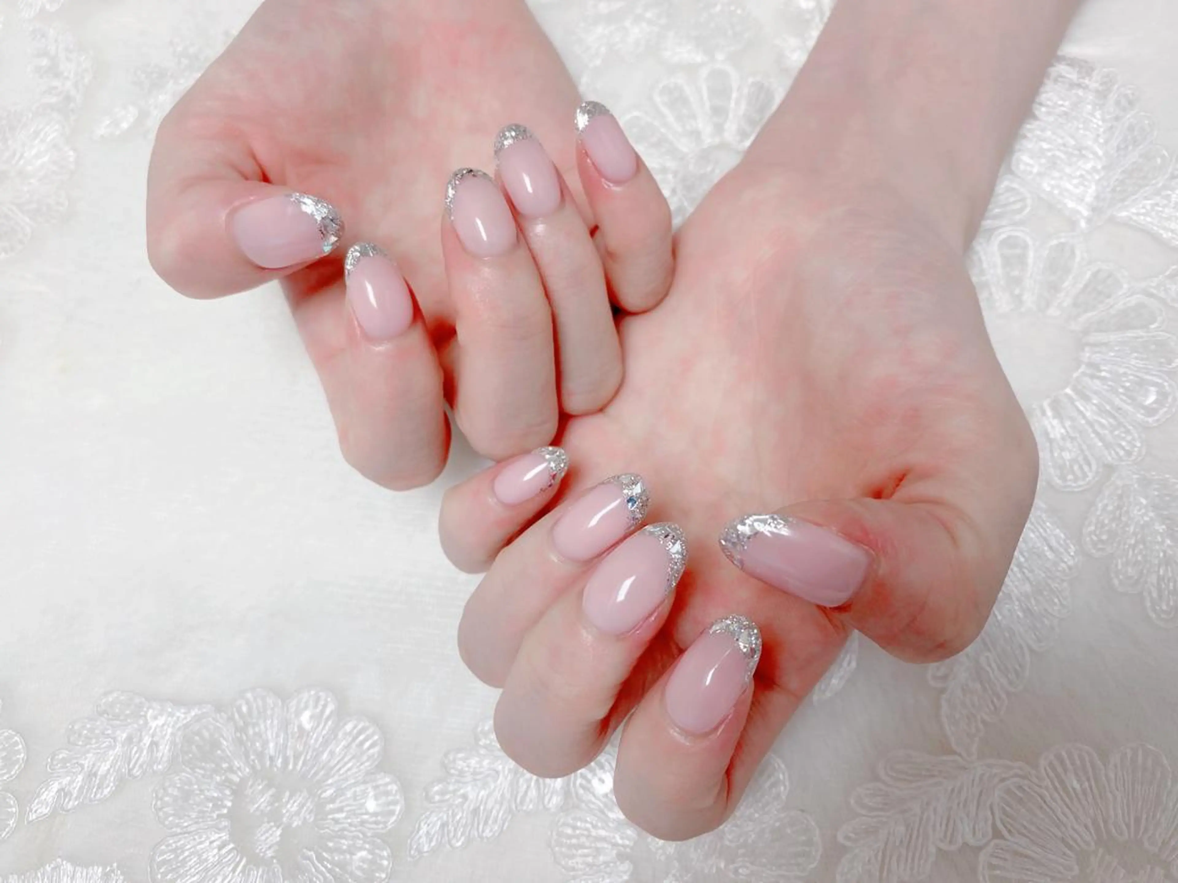 ネイル フレンチネイル ガラスフレンチ ALITA 池袋店✨のマツエク・マツパデザイン