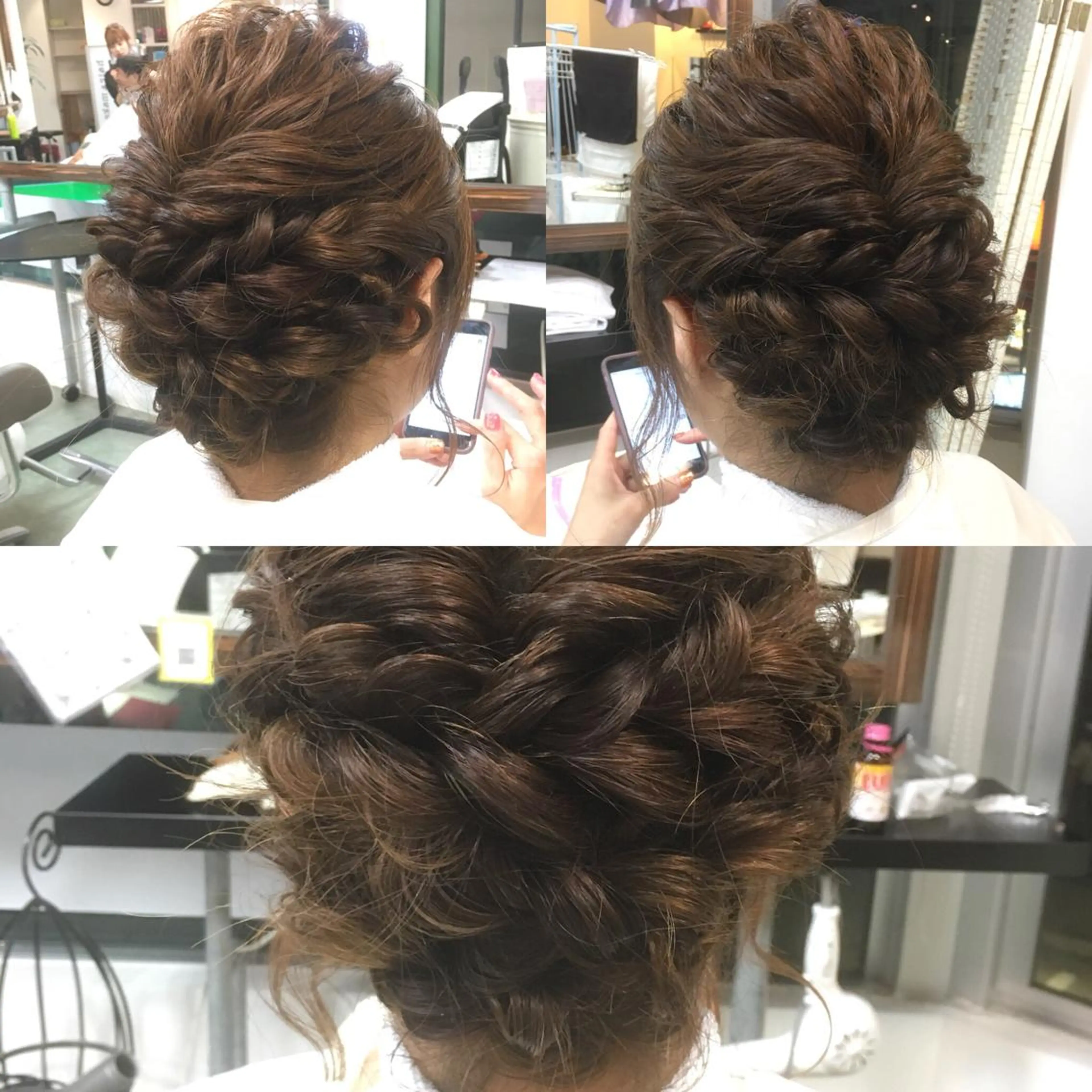 ロング カラー パーマ ヘアアレンジ 榎園 由美のヘアスタイル