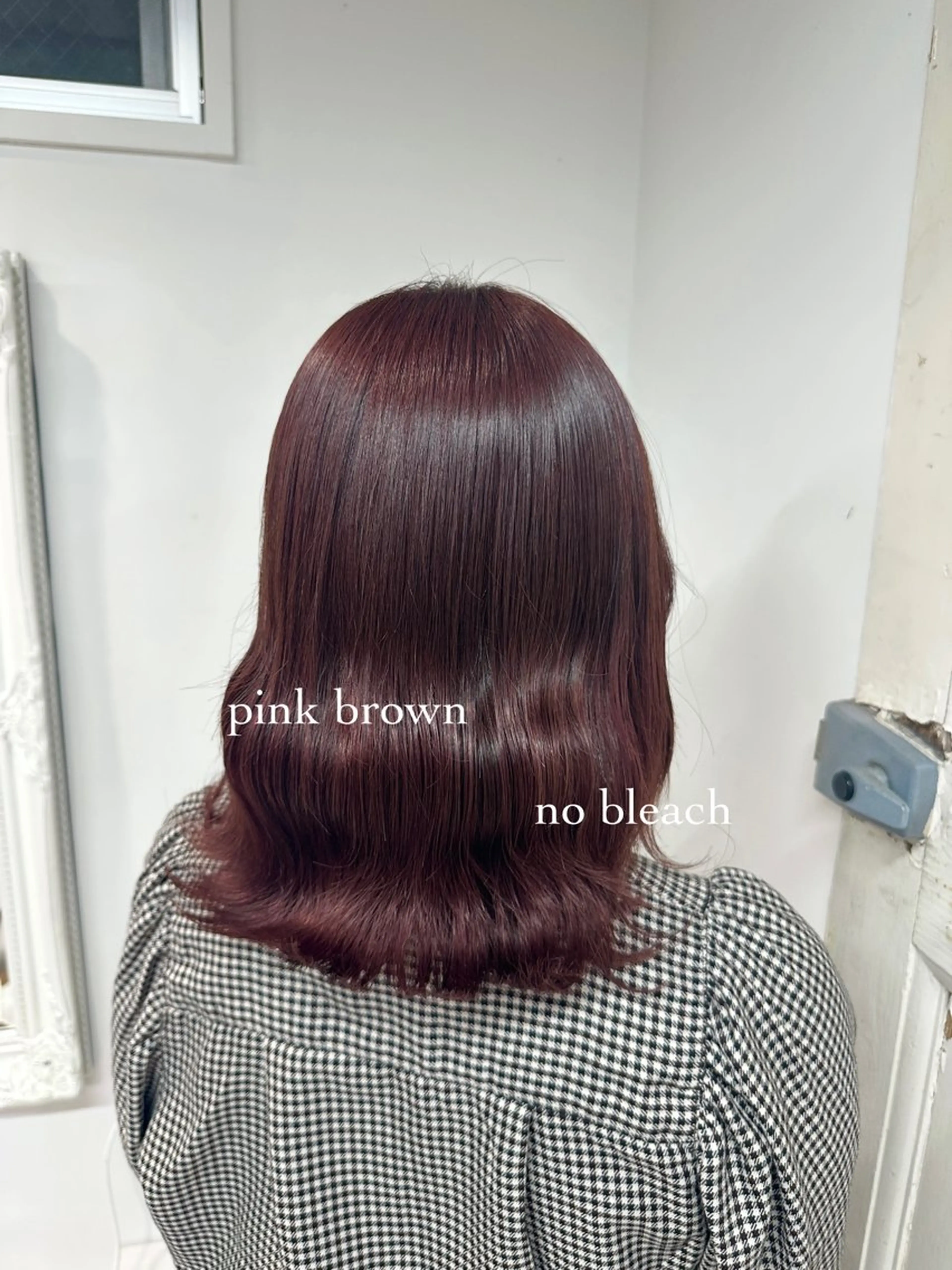 ミディアム カラー ブリーチ ラベンダーカラー ブリーチなしカラー ピンクカラー カット ヘアカラー 無料カットモデル🩶 30%off/はるかのヘアスタイル