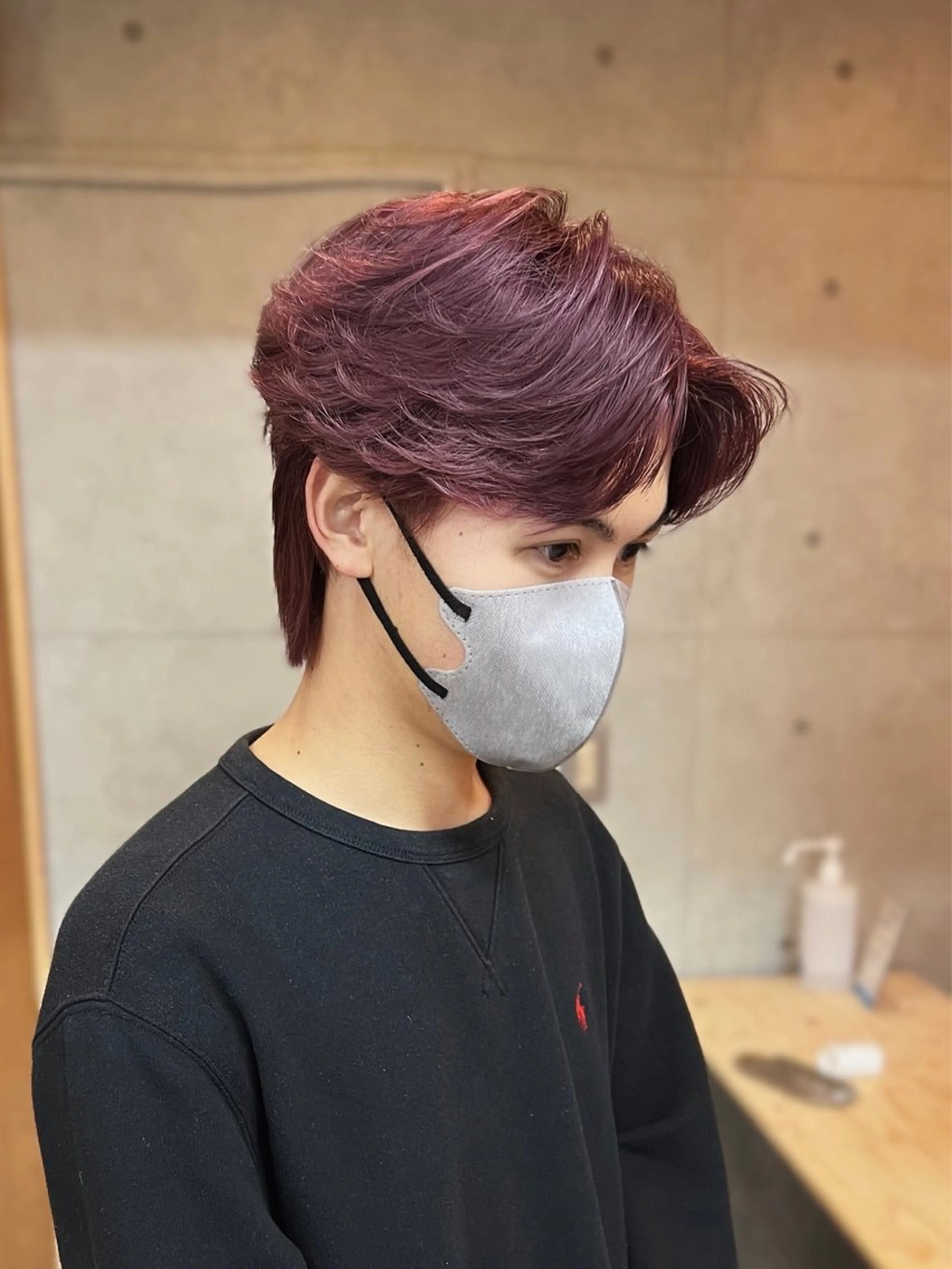 カラー メンズ ))カラー特化(( 渡邉 怜のヘアスタイル