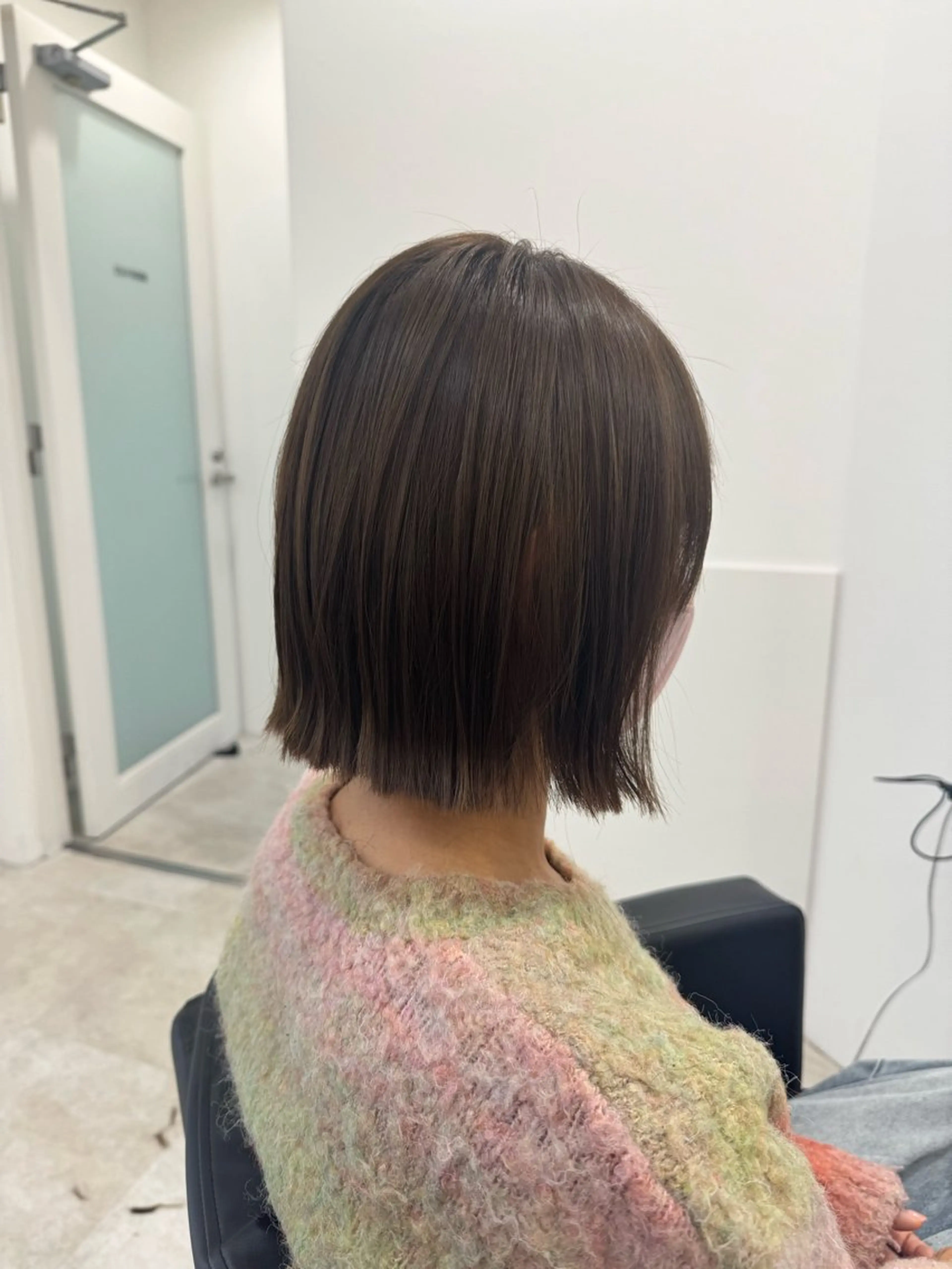 ショート ボブ カット ヘアカラー 箕面/ボブ/ 髪質改善/加藤優眞のヘアスタイル