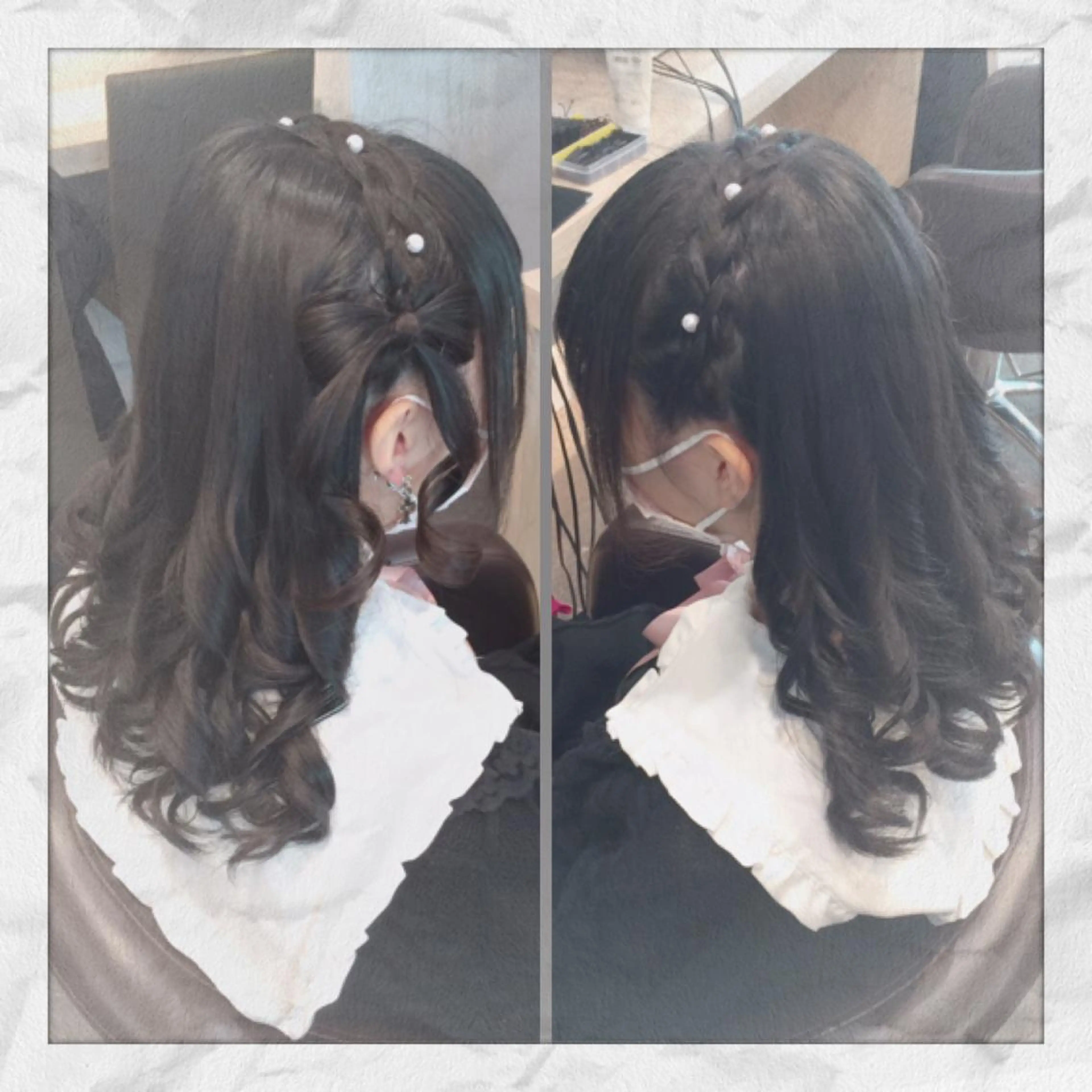 セミロング ヘアアレンジ カチューシャ ヘアセット ヘアセット/着付け 𓇼 松本 夏美𓇼のヘアスタイル