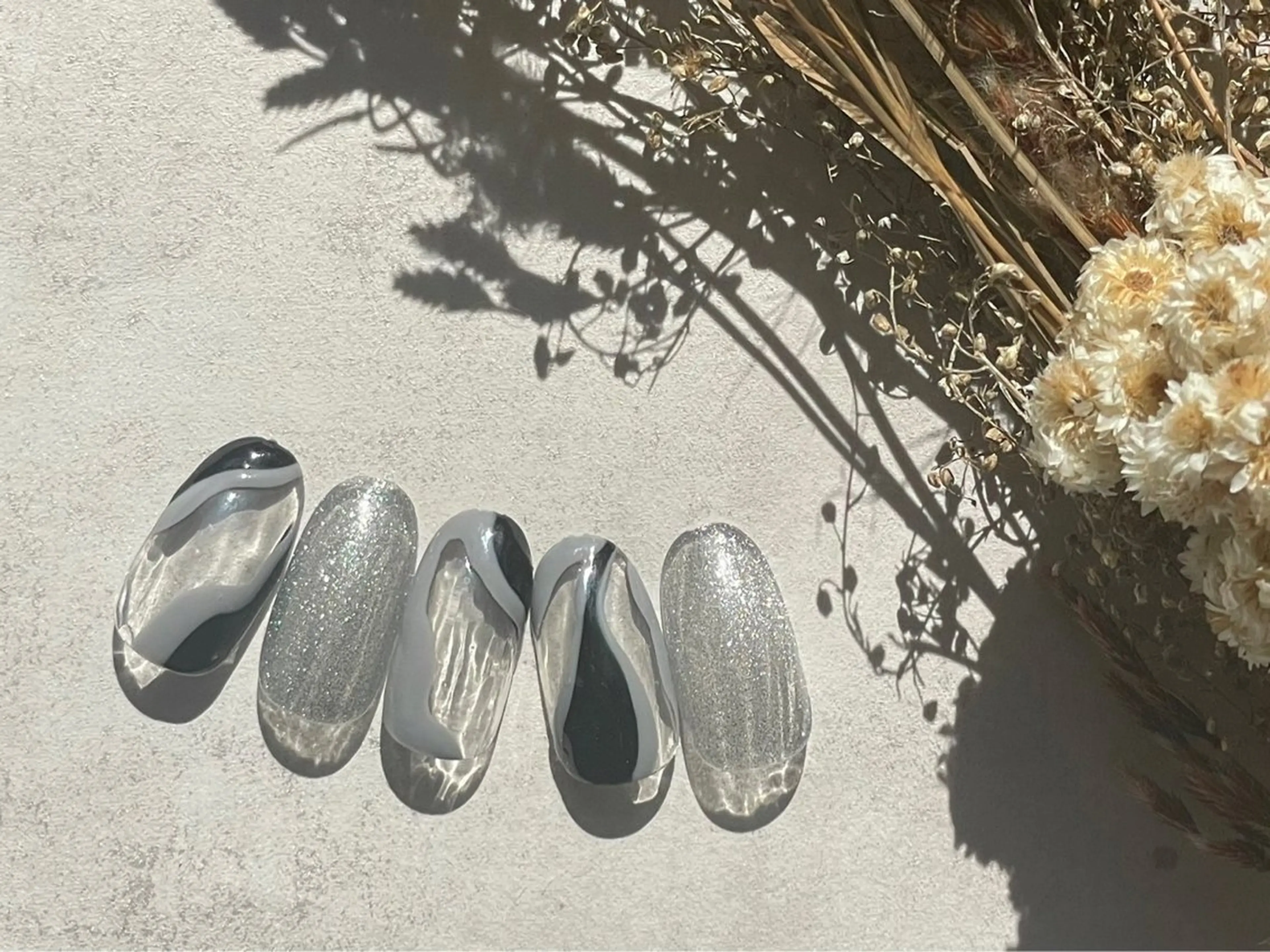 ネイル ジェルネイル 韓国ネイル メンズネイル パラジェル kiki nail たまプラーザのネイルデザイン