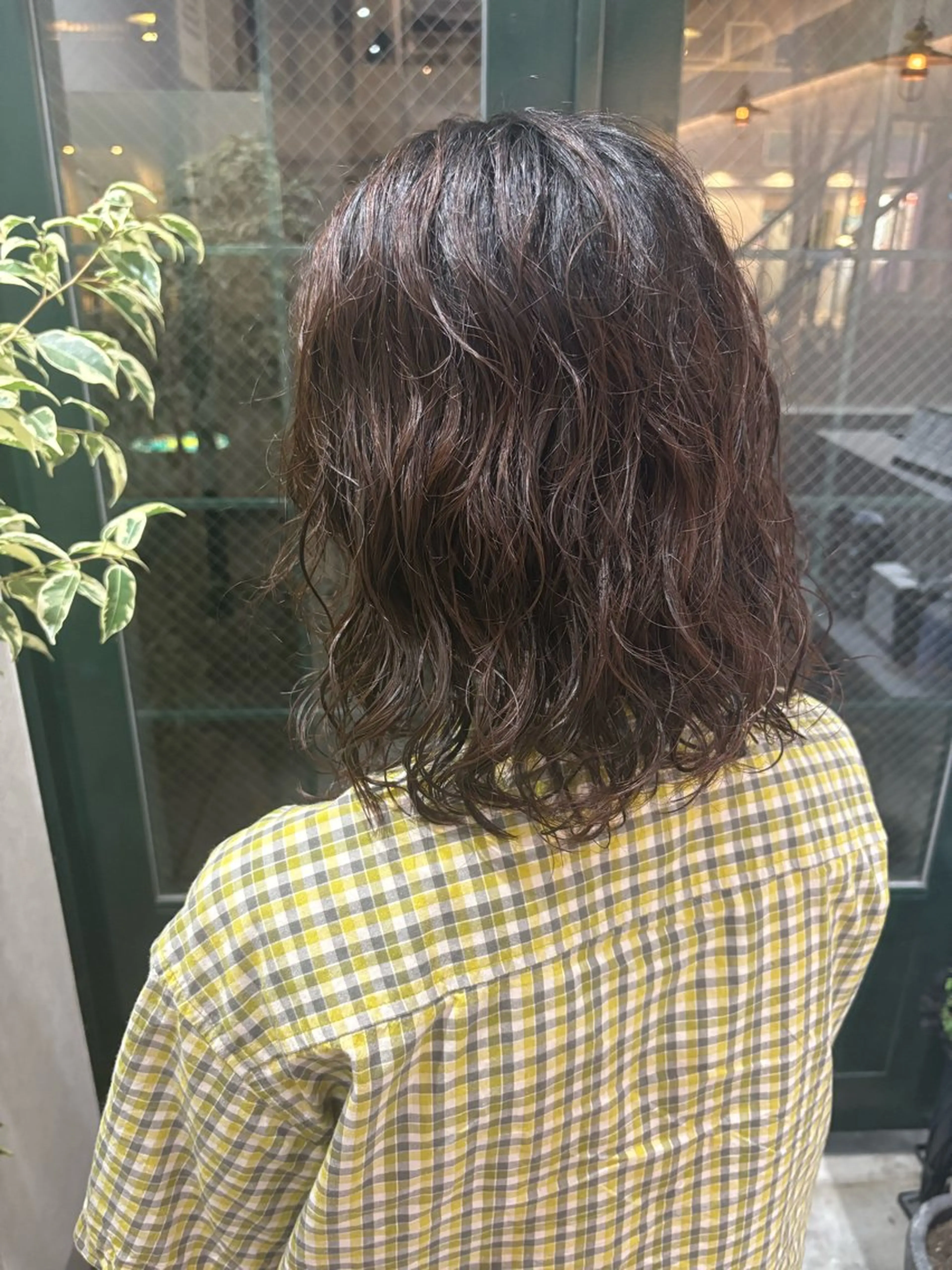 ミディアム パーマ ミディアムパーマ ボブ balance.赤田 蒼空のヘアスタイル