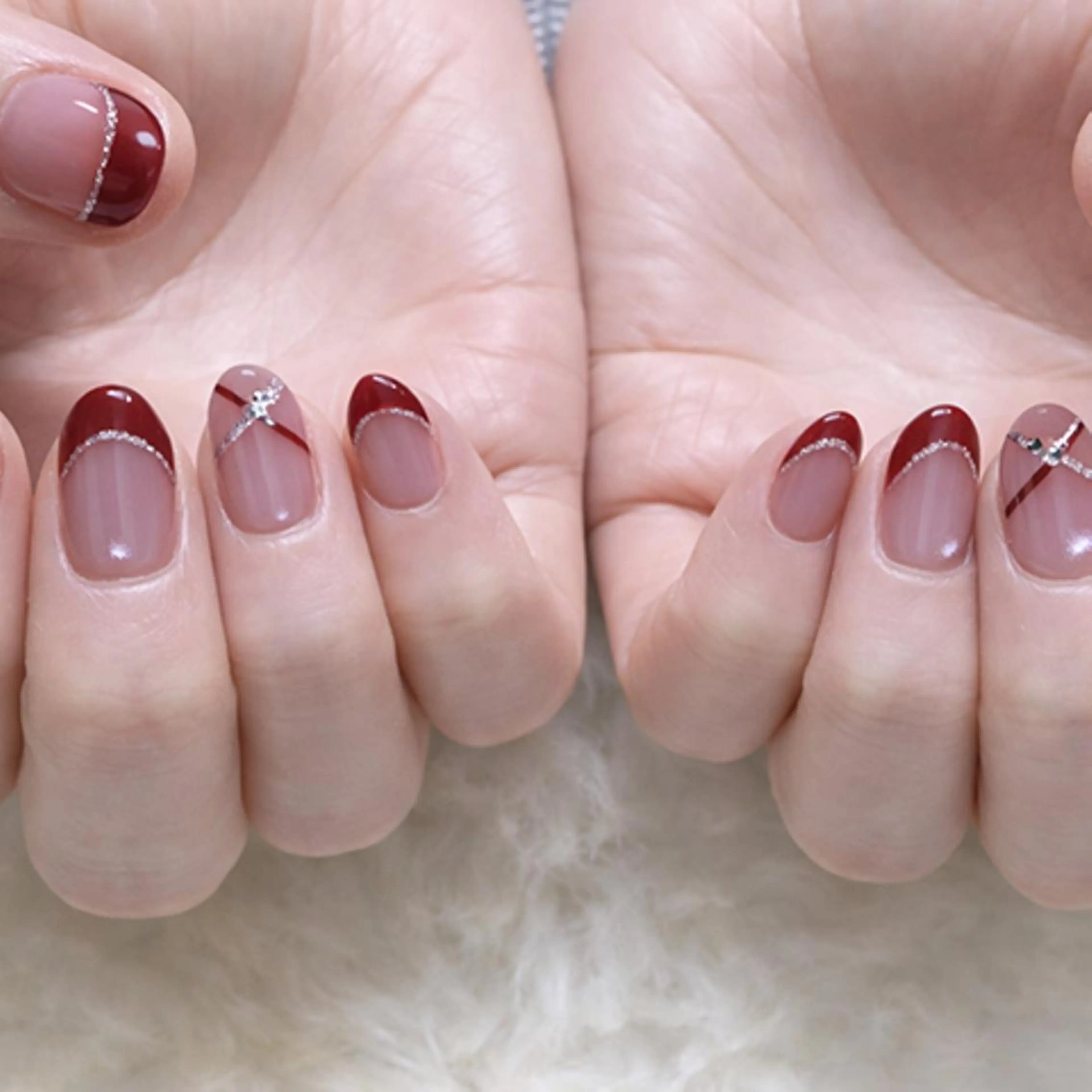 ネイル フレンチネイル ハンドネイル Miku. Nのネイルデザイン