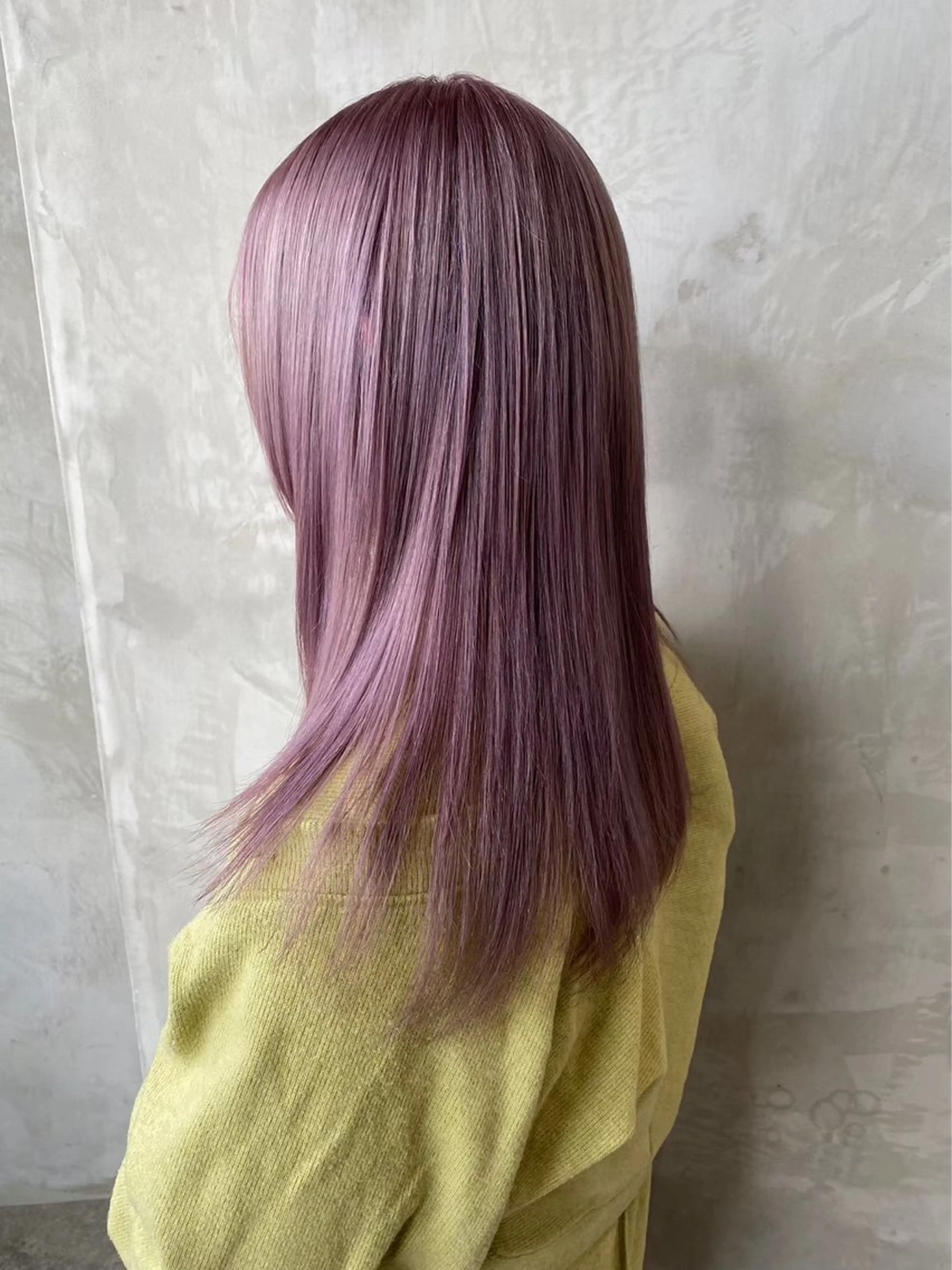 セミロング カラー 艶髪レイヤー AZUSAのヘアスタイル