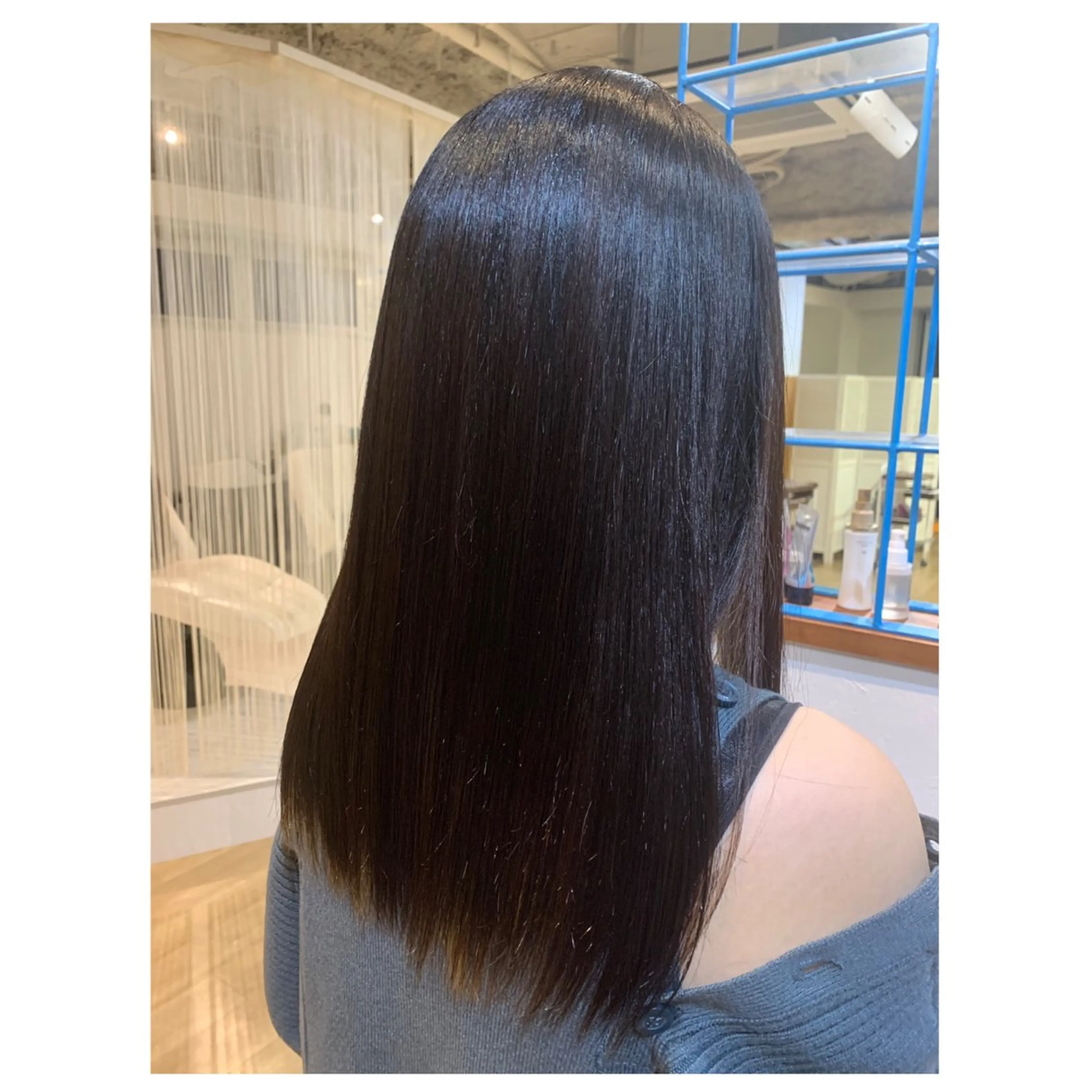 セミロング セミロングパーマ 髪質改善 トリートメント CHIE艶カラー＆ 癒しヘッドスパ🌿のヘアスタイル