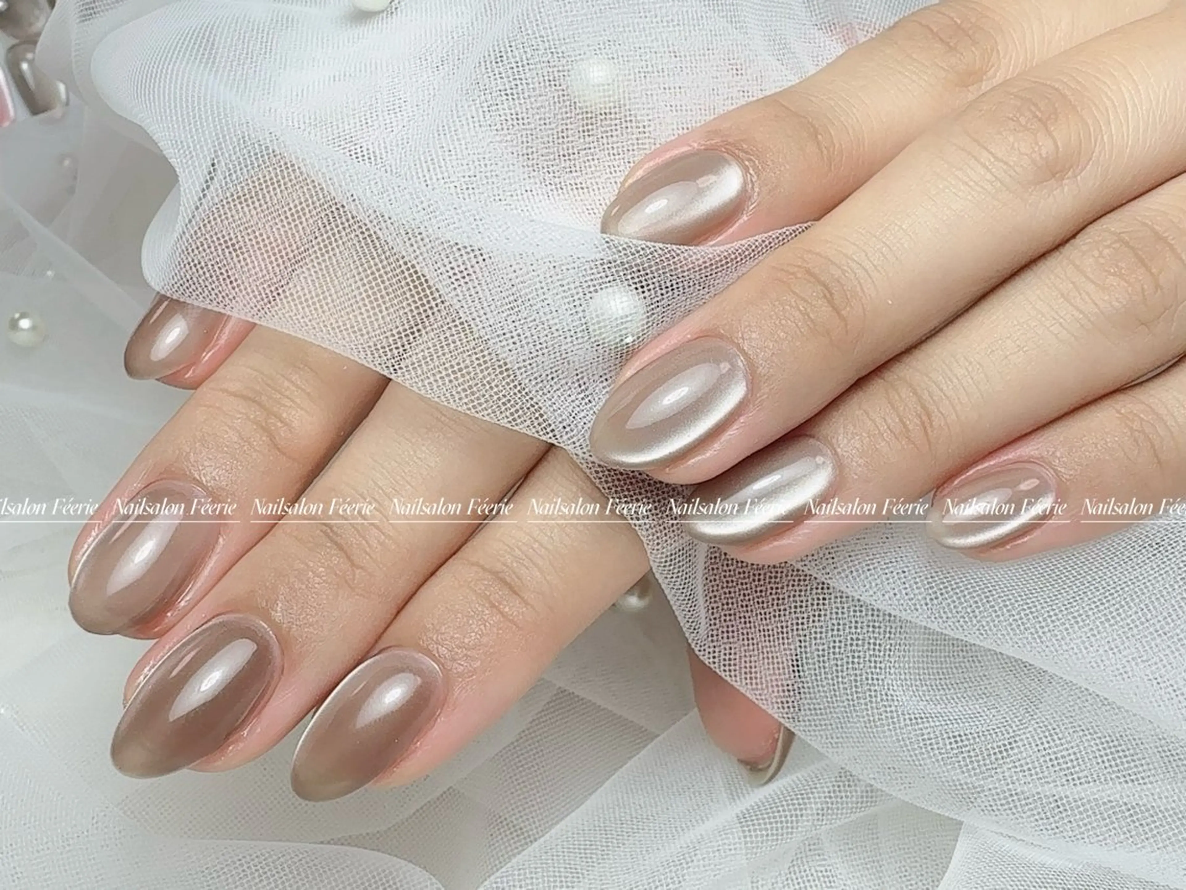 ネイル 成人式 長さ出し フットネイル フレンチネイル ジェルネイル ハンドネイル ハンドケア nail salon Feerieのネイルデザイン