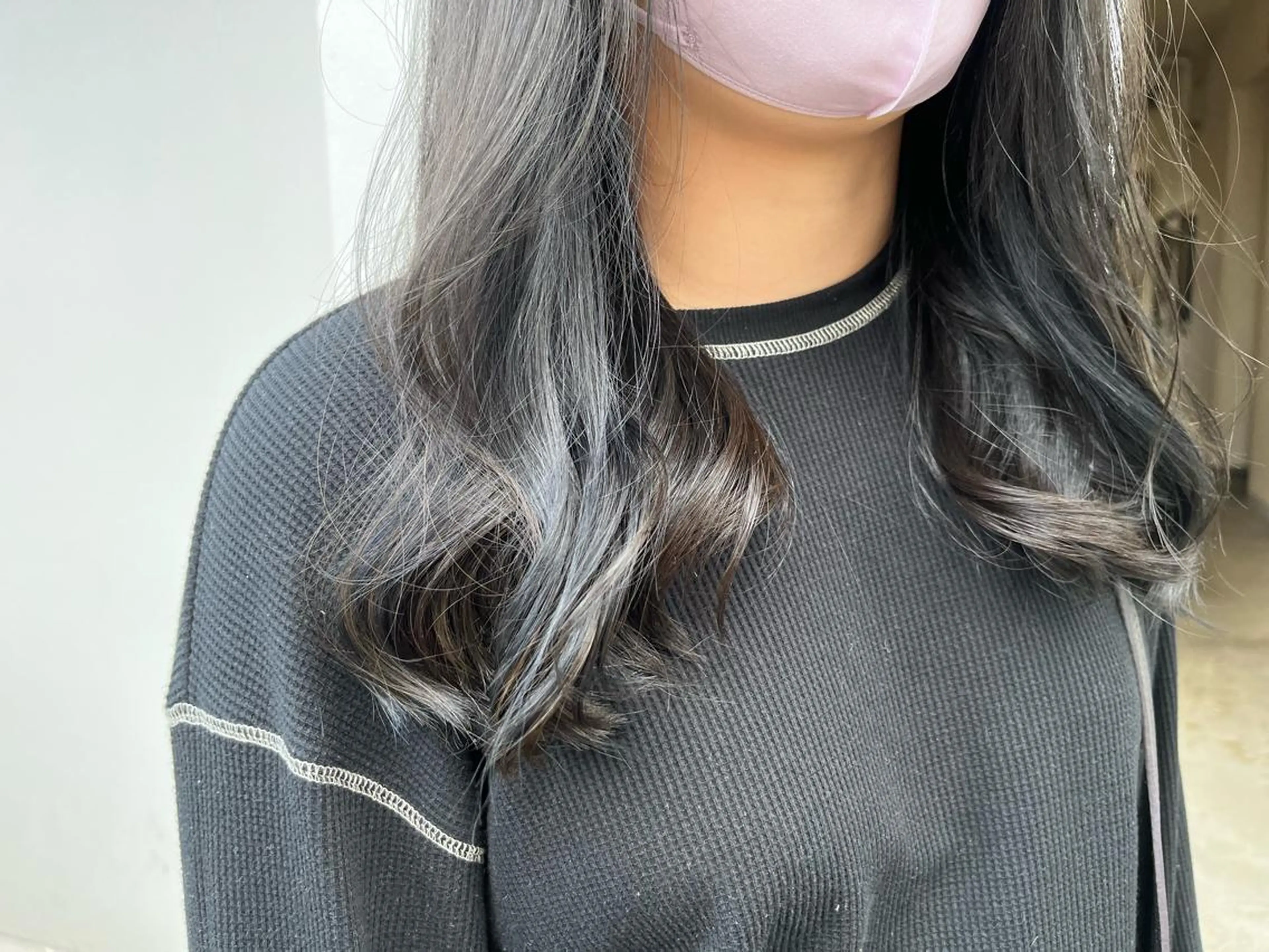 ロング カラー 福本 光のヘアスタイル