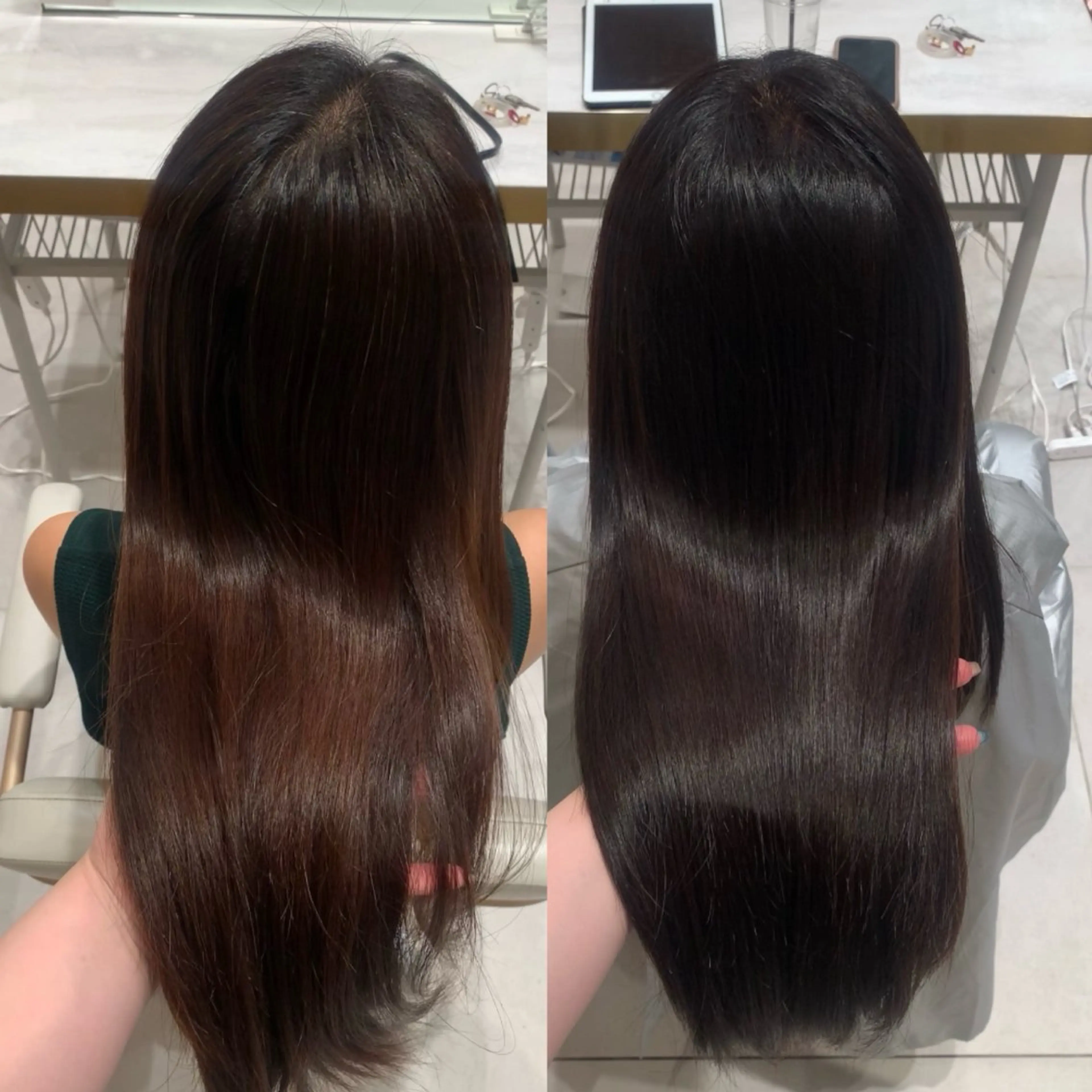 ロング カラー ヘアカラー トリートメント 内田 志乃のヘアスタイル