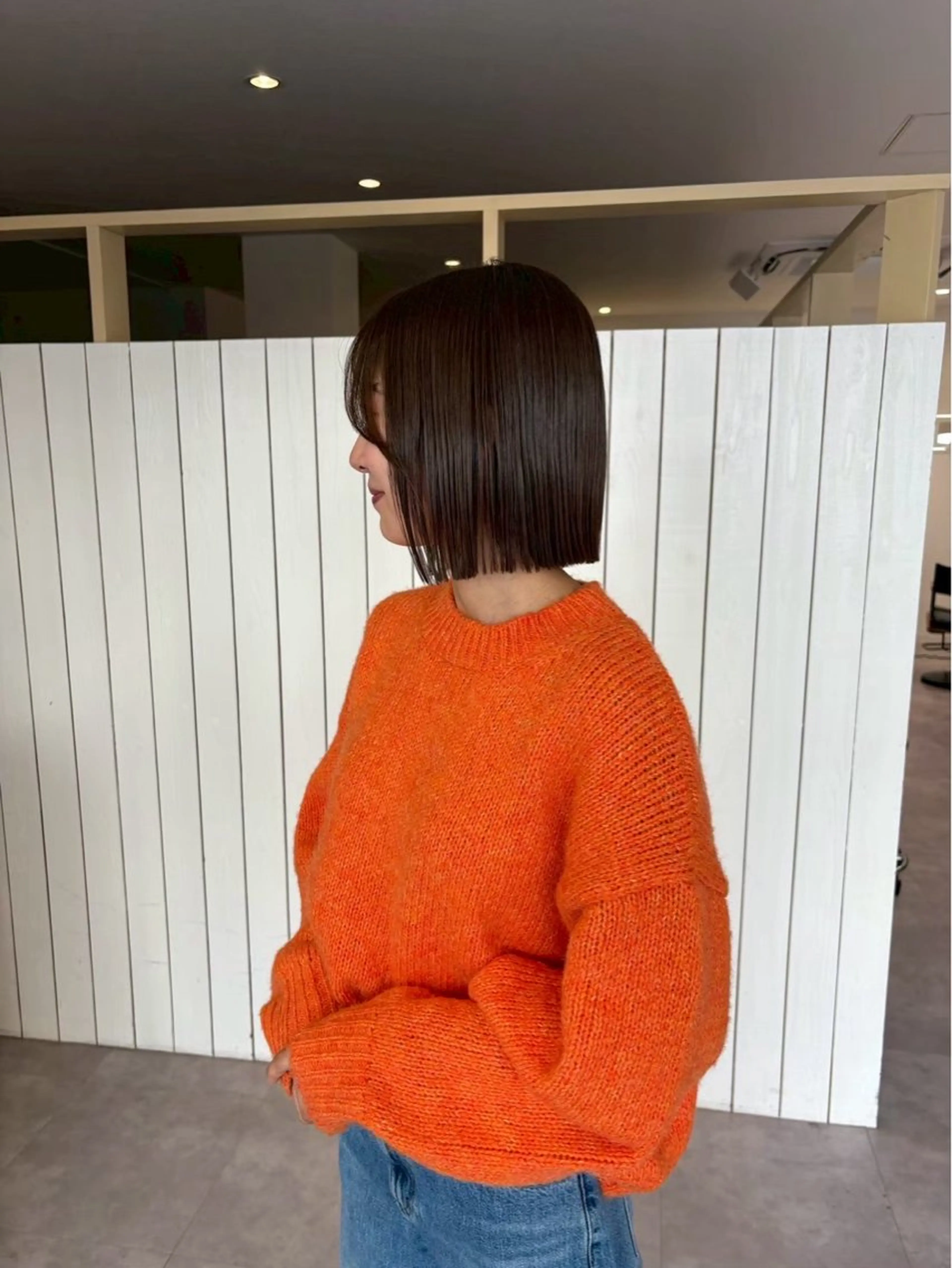 ミディアム 新井 美優のヘアスタイル