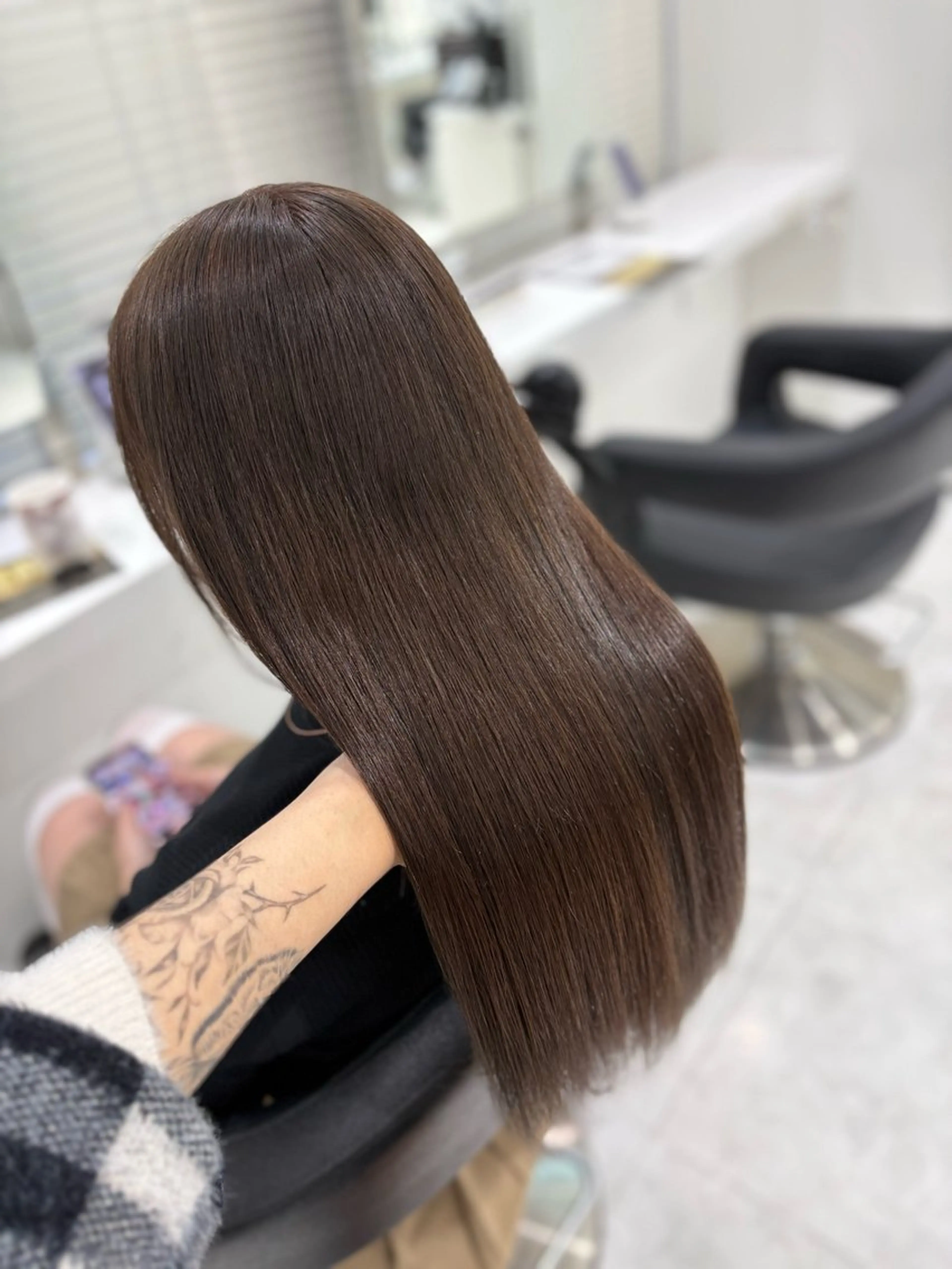 ロング カラー 盛れる上質ワンホン ヘア🤍YUME🤍のヘアスタイル