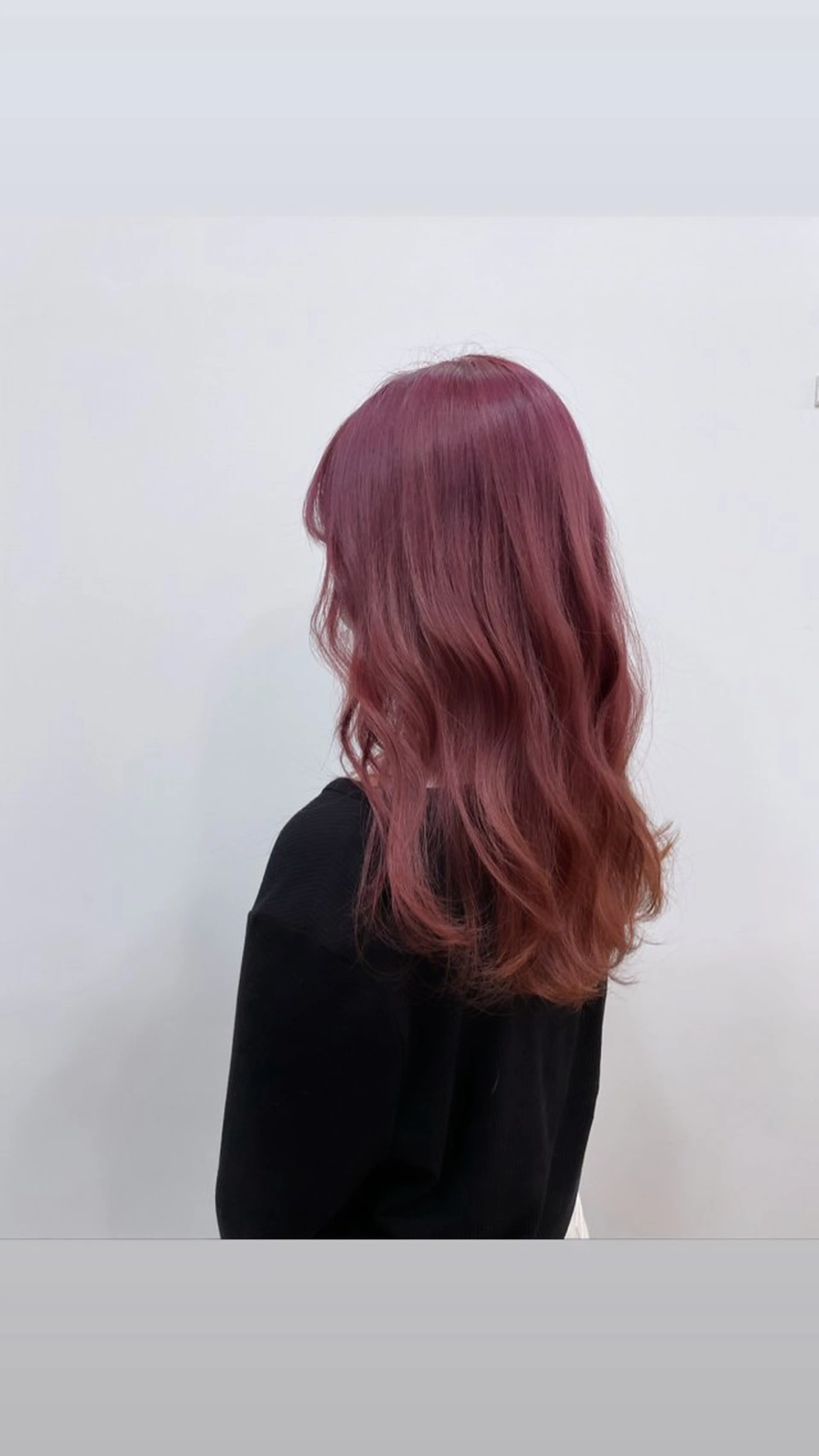 ロング カラー 縮毛矯正×髪質改善 カラー×クロスパーマのヘアスタイル