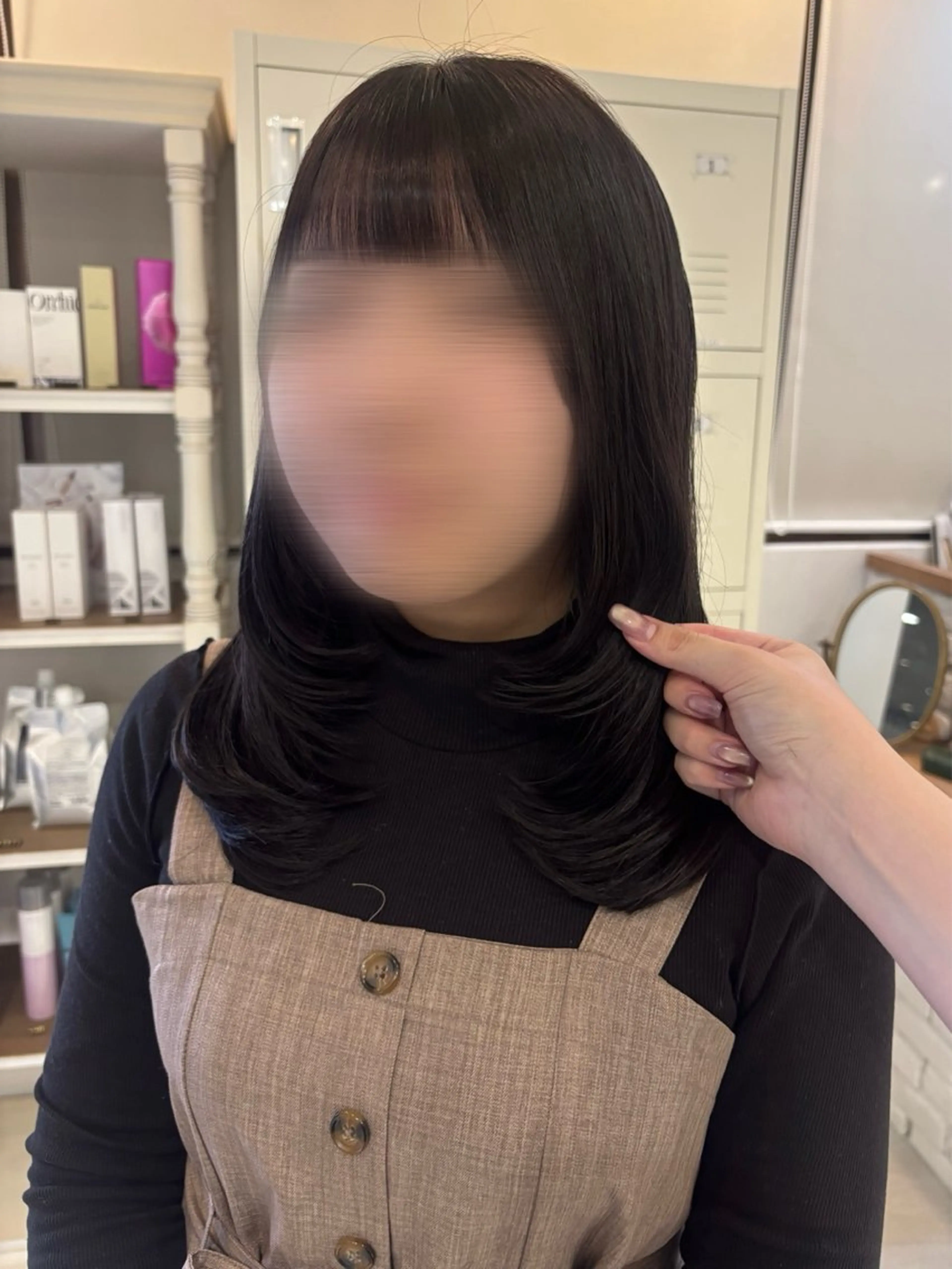 セミロング レイヤーカット カット トリートメント にゅーかわいいヘア♡ おがわゆいり౨ৎのヘアスタイル