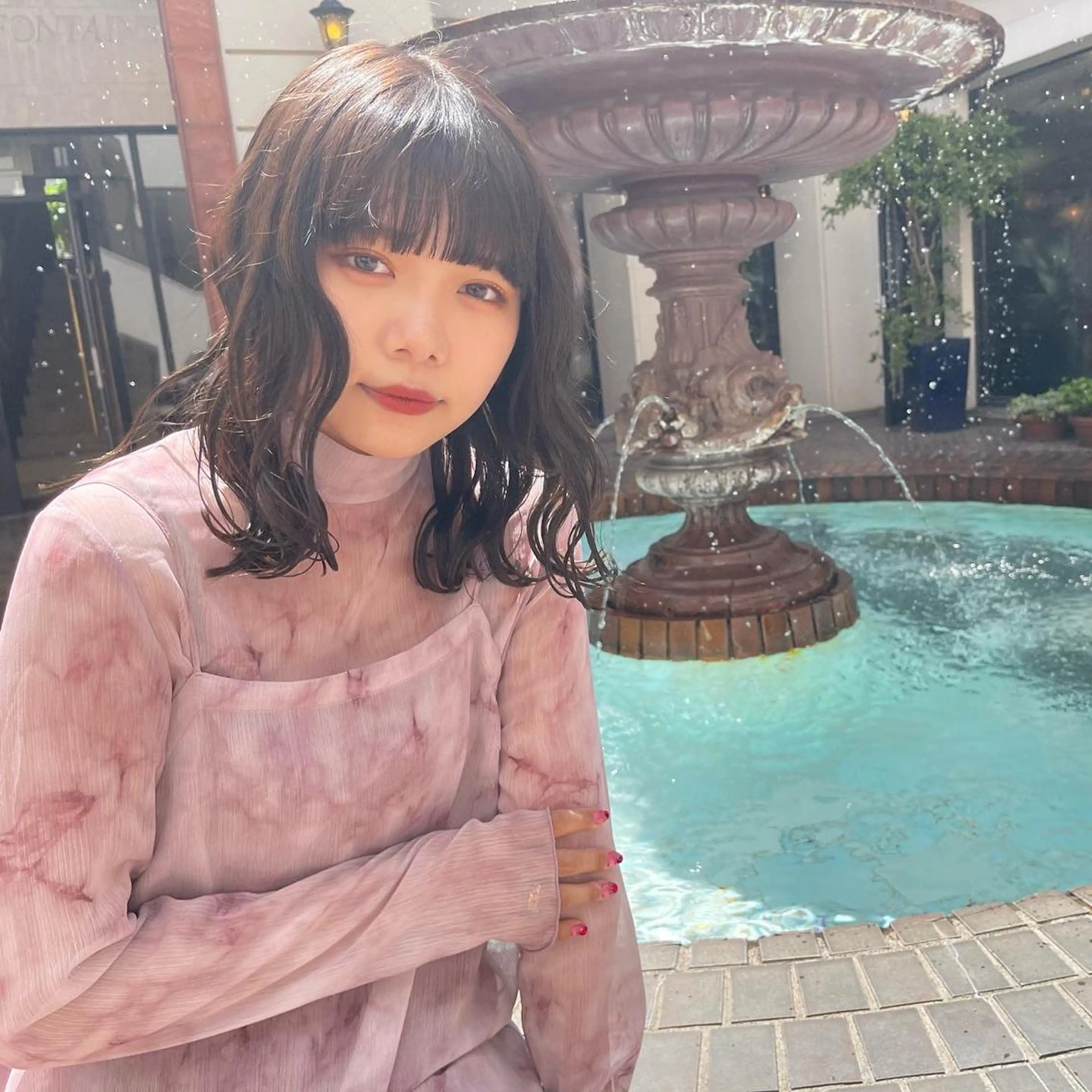 🔥大人気🔥【👩前髪縮毛矯正&カラー🎨】前髪縮毛矯正+ケアカラー+極潤9STEPトリートメントの写真