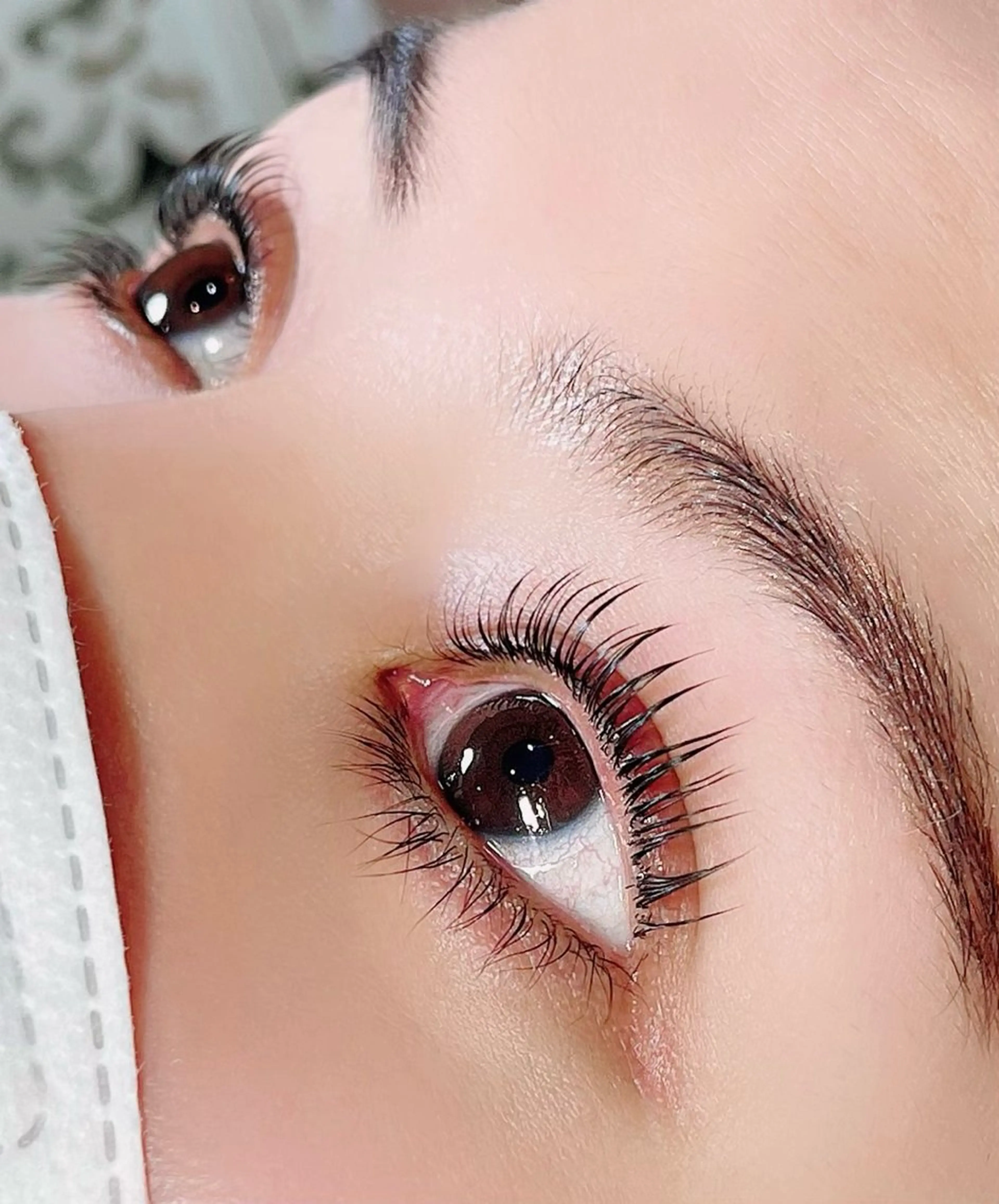 マツエク・マツパ フラットラッシュ パリジェンヌラッシュリフト 一重×まつ毛パーマ ボリュームラッシュ Charme 五反田・不動前・目黒のマツエク・マツパデザイン