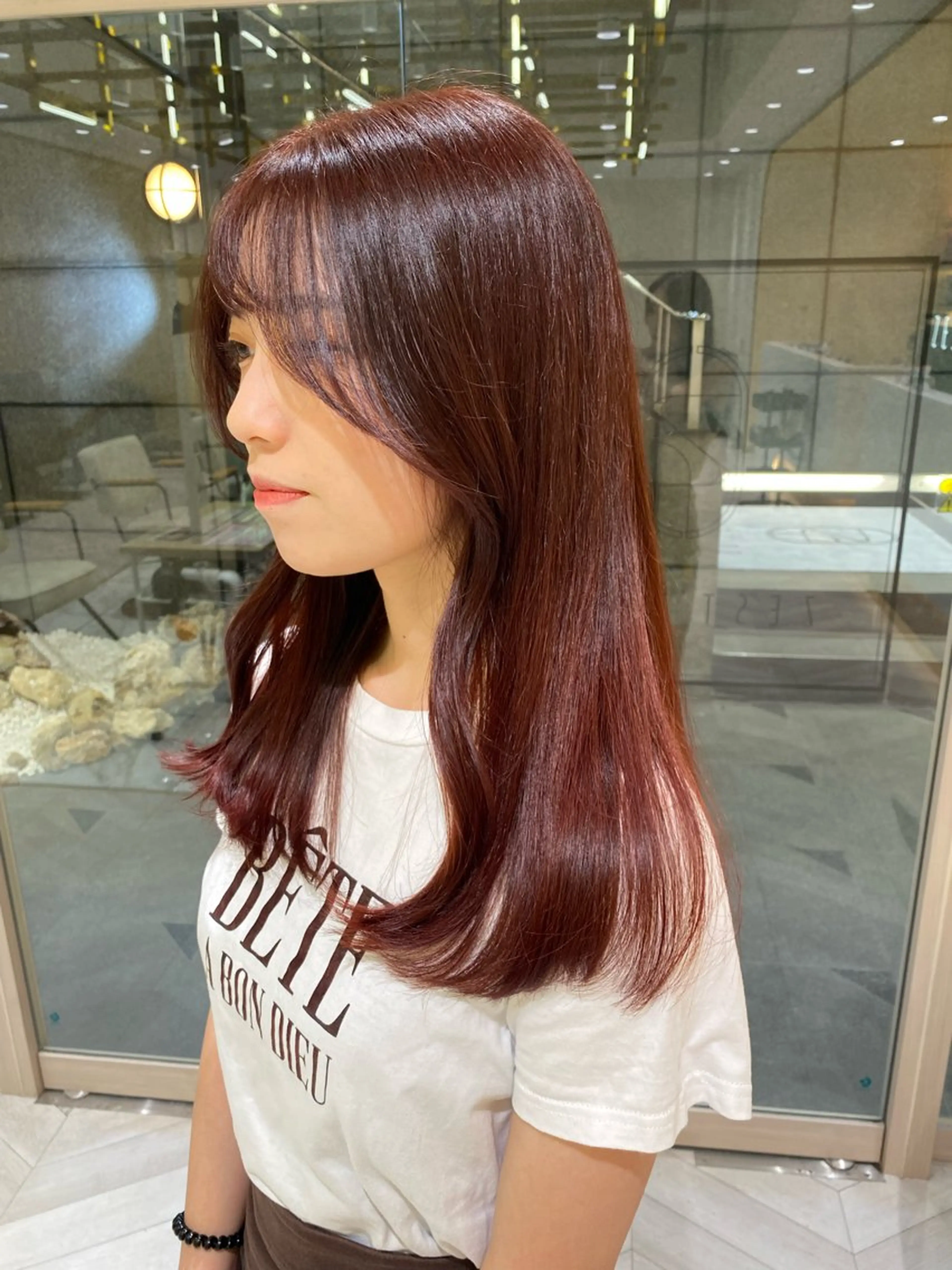 ロング カラー ヘアカラー hina☺︎ 髪質改善/ストレートのヘアスタイル