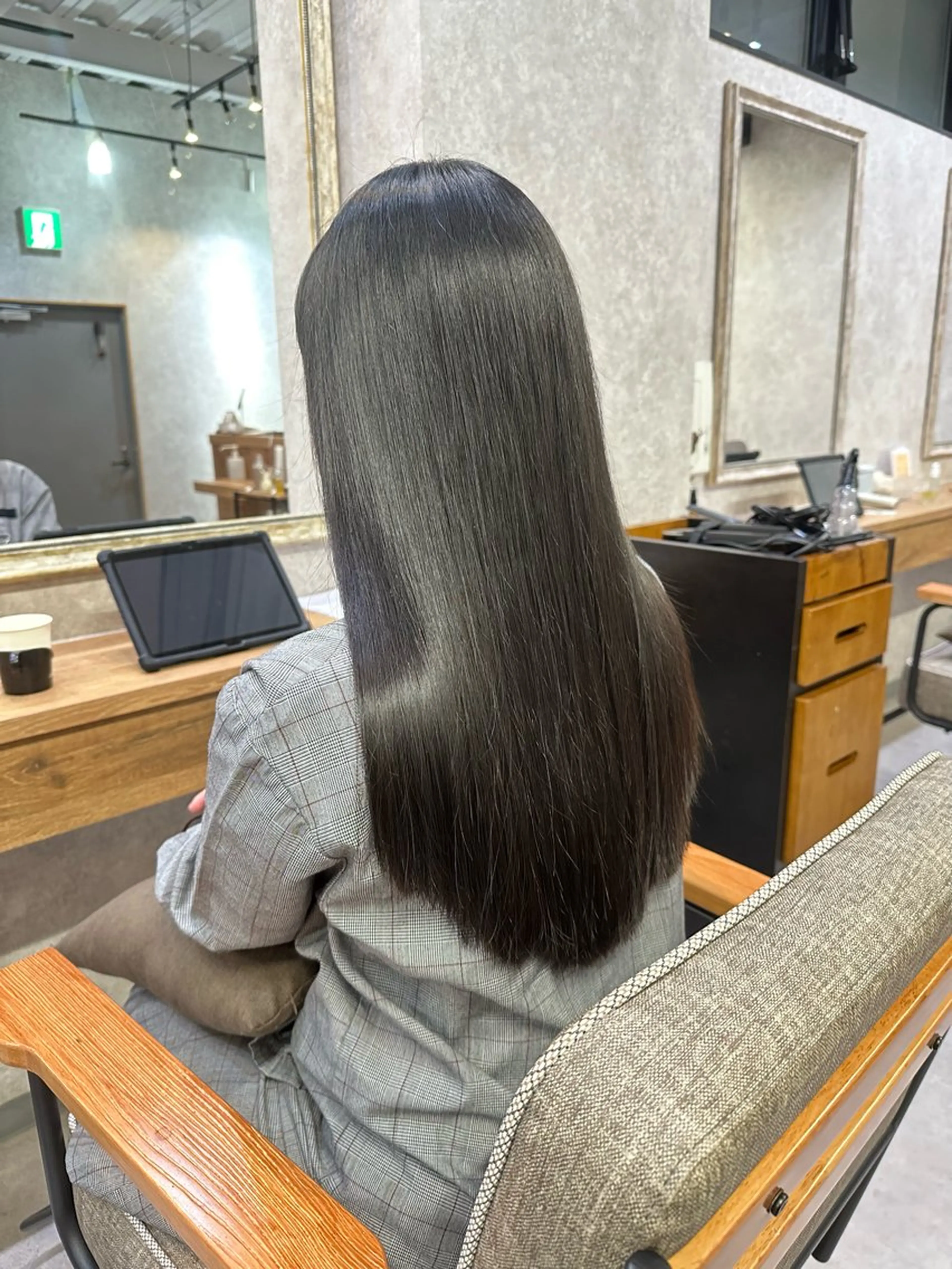 前髪縮毛矯正+トリートメントの写真