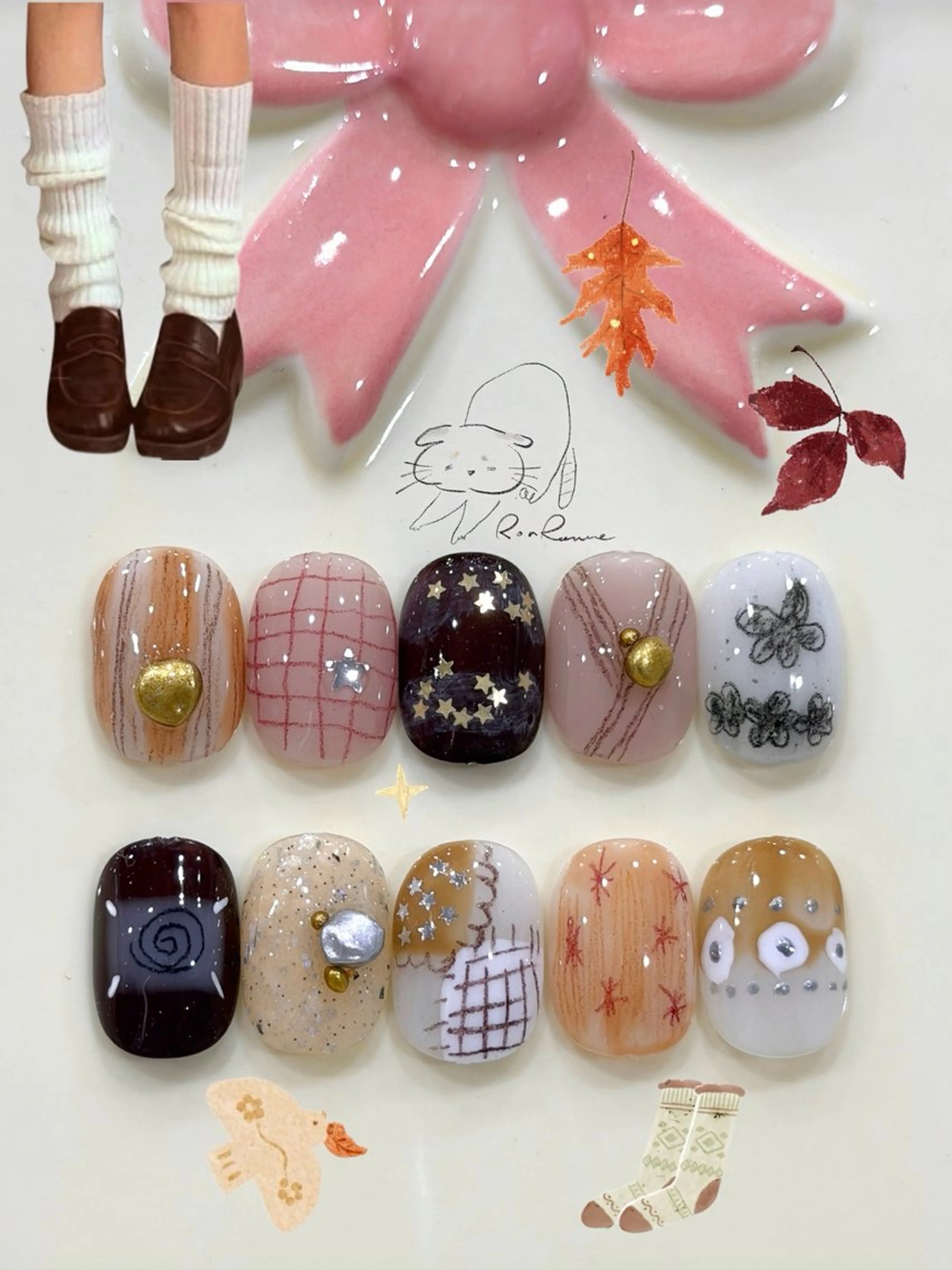 ネイル オーロラネイル 長さ出し フレンチネイル ジェルネイル ミラーネイル ハンドネイル ronronne .のネイルデザイン