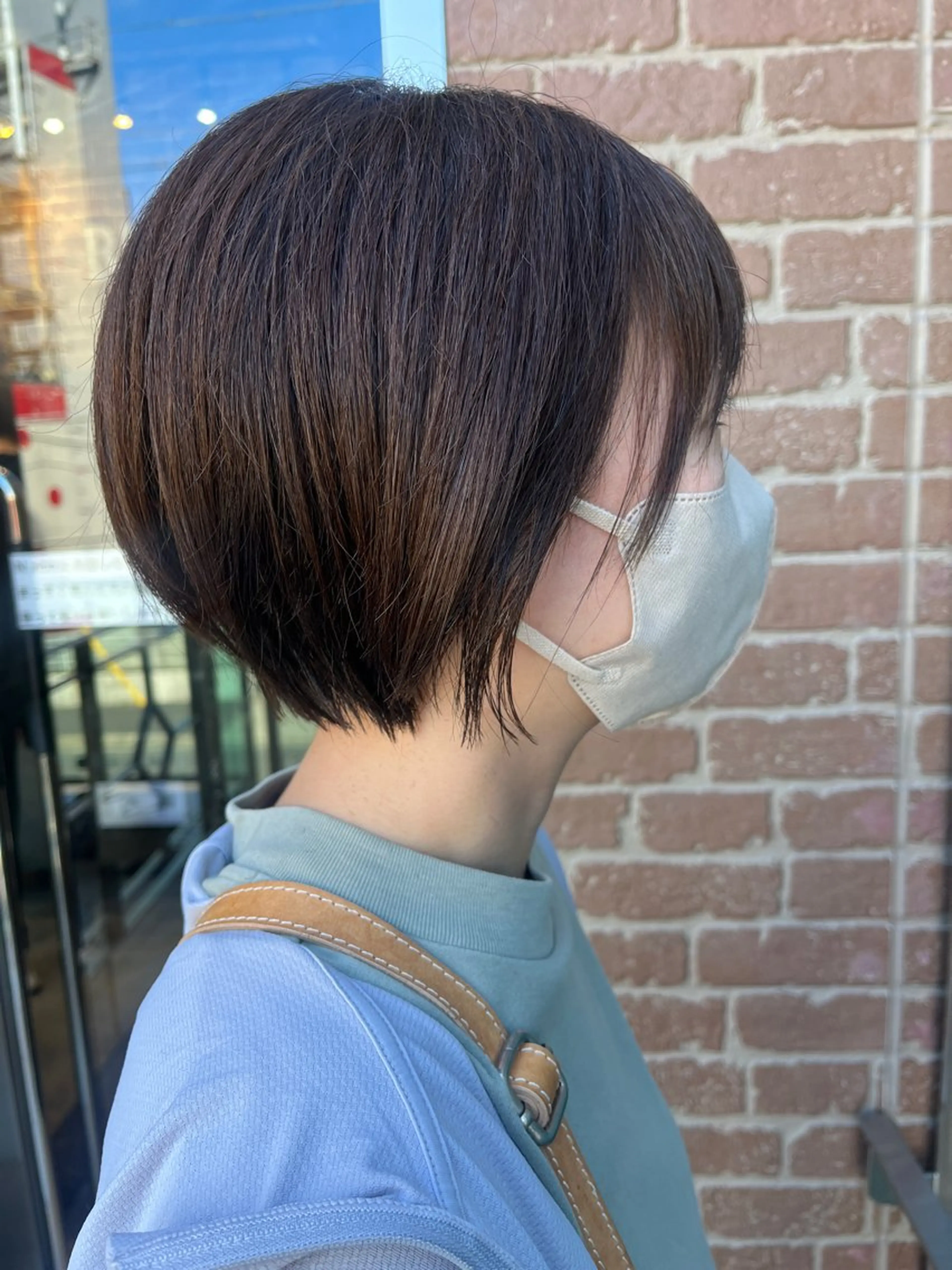 ミディアム カラー カット 久木原 ゆりのヘアスタイル