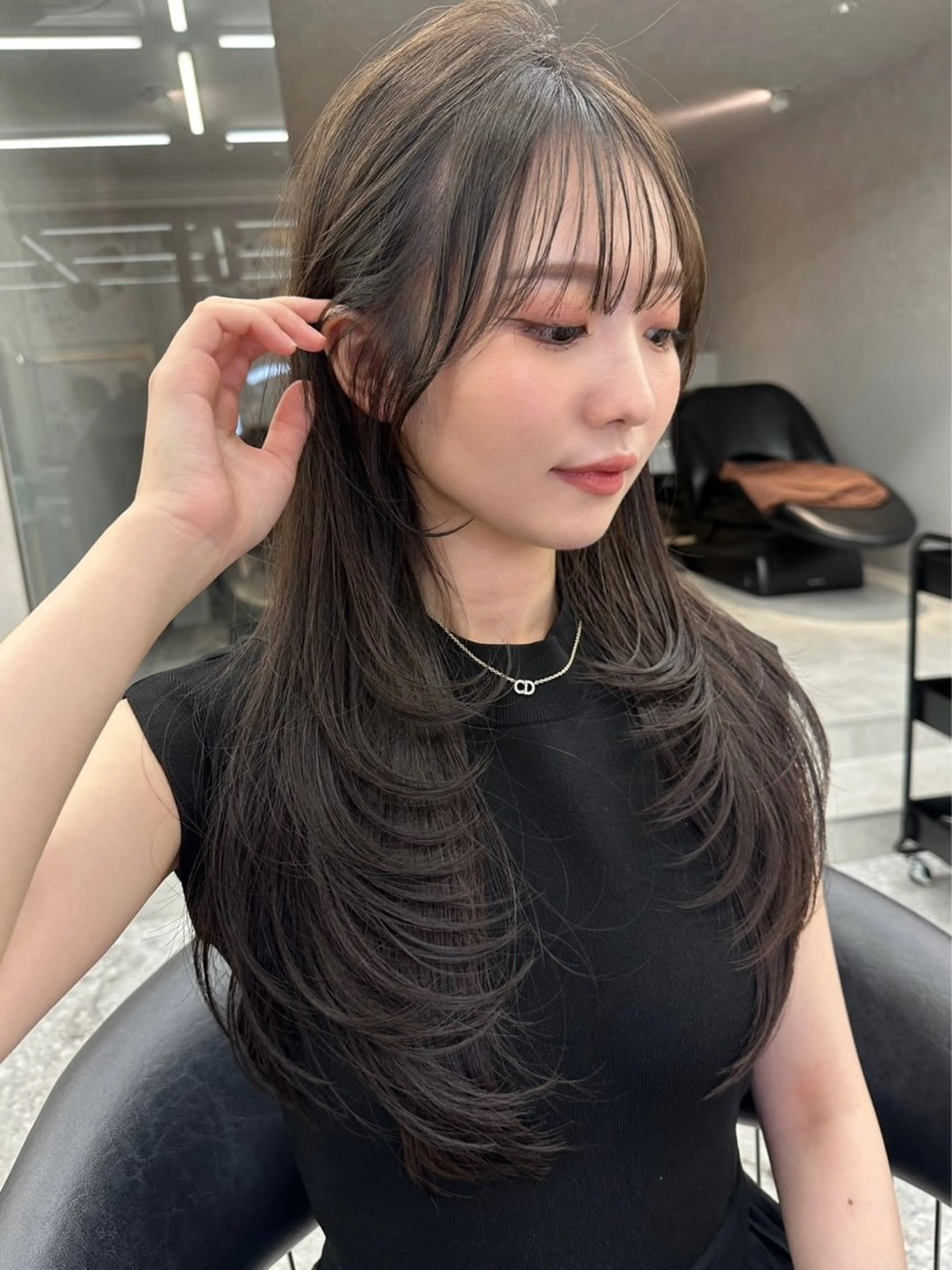 ロング ハイレイヤー レイヤーカット あ い か 🎀 レイヤーカットのヘアスタイル