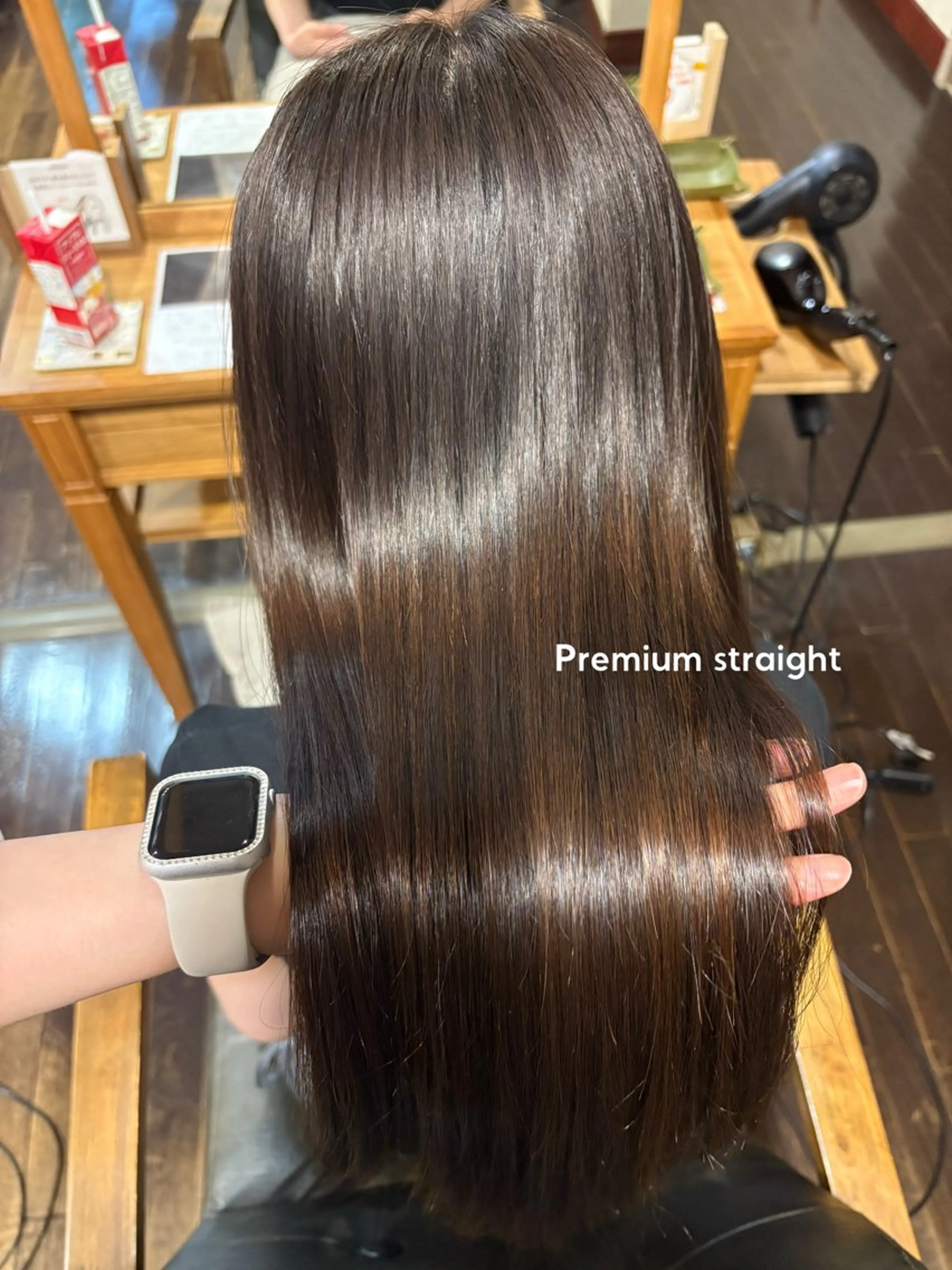 ロング 髪質改善 縮毛矯正 レナ🧸‪🤎 アメリシュシュのヘアスタイル