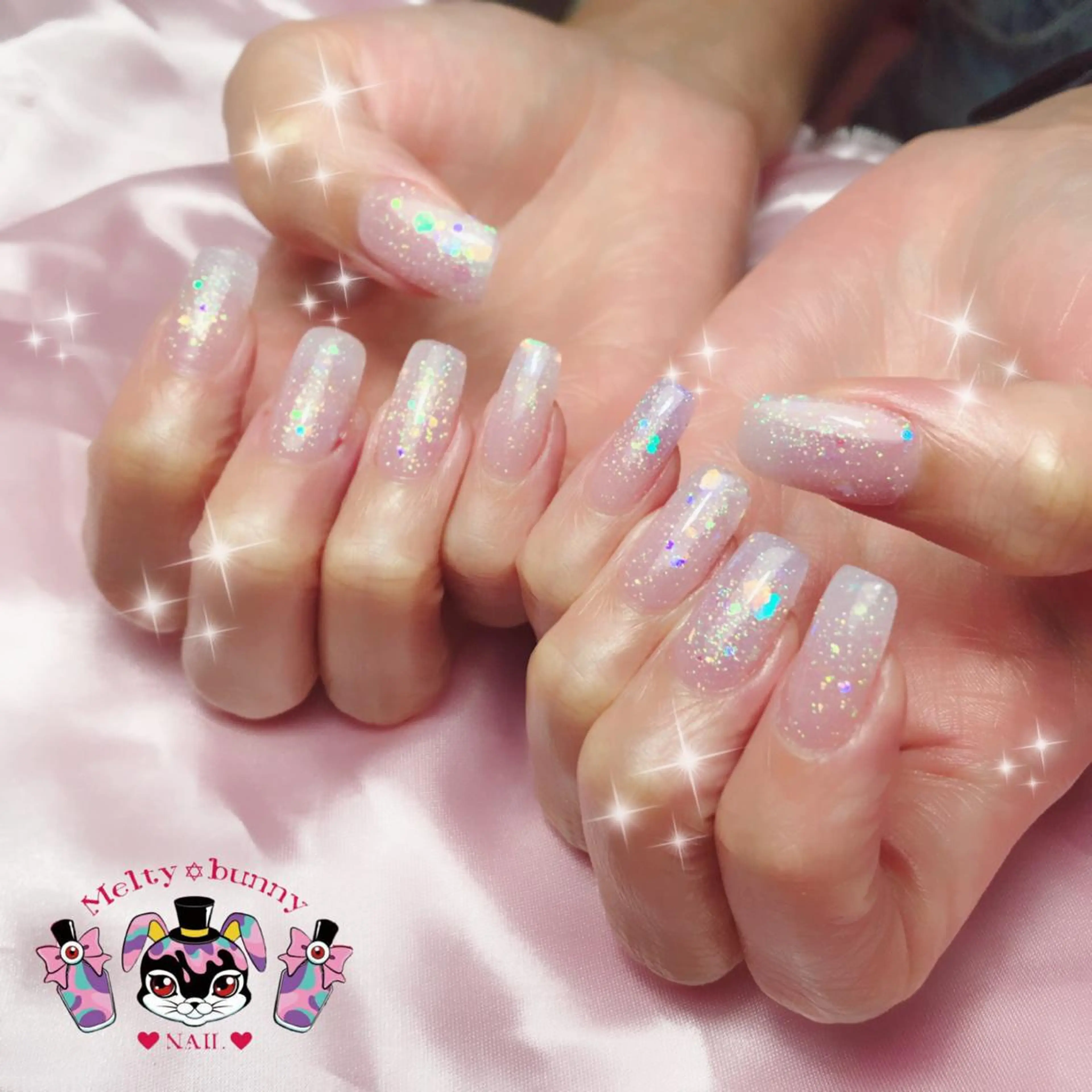 ネイル ラメ(グリッター) スカルプネイル 深爪を断らない スカルプ高評価店のネイルデザイン