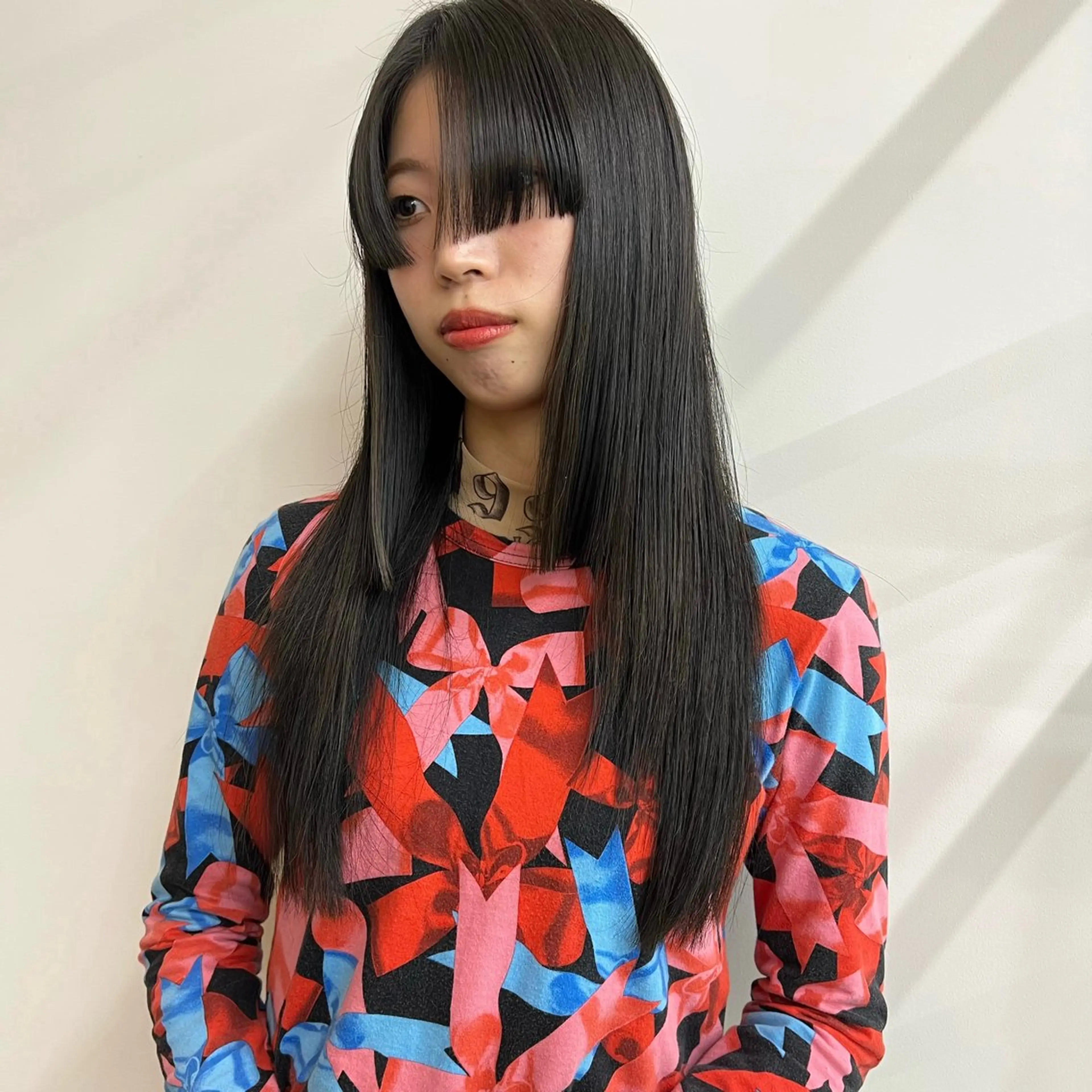 ロング カット ヘアカラー トリートメント 舟橋耀/ブリーチカラ ー/レイヤーカットのヘアスタイル