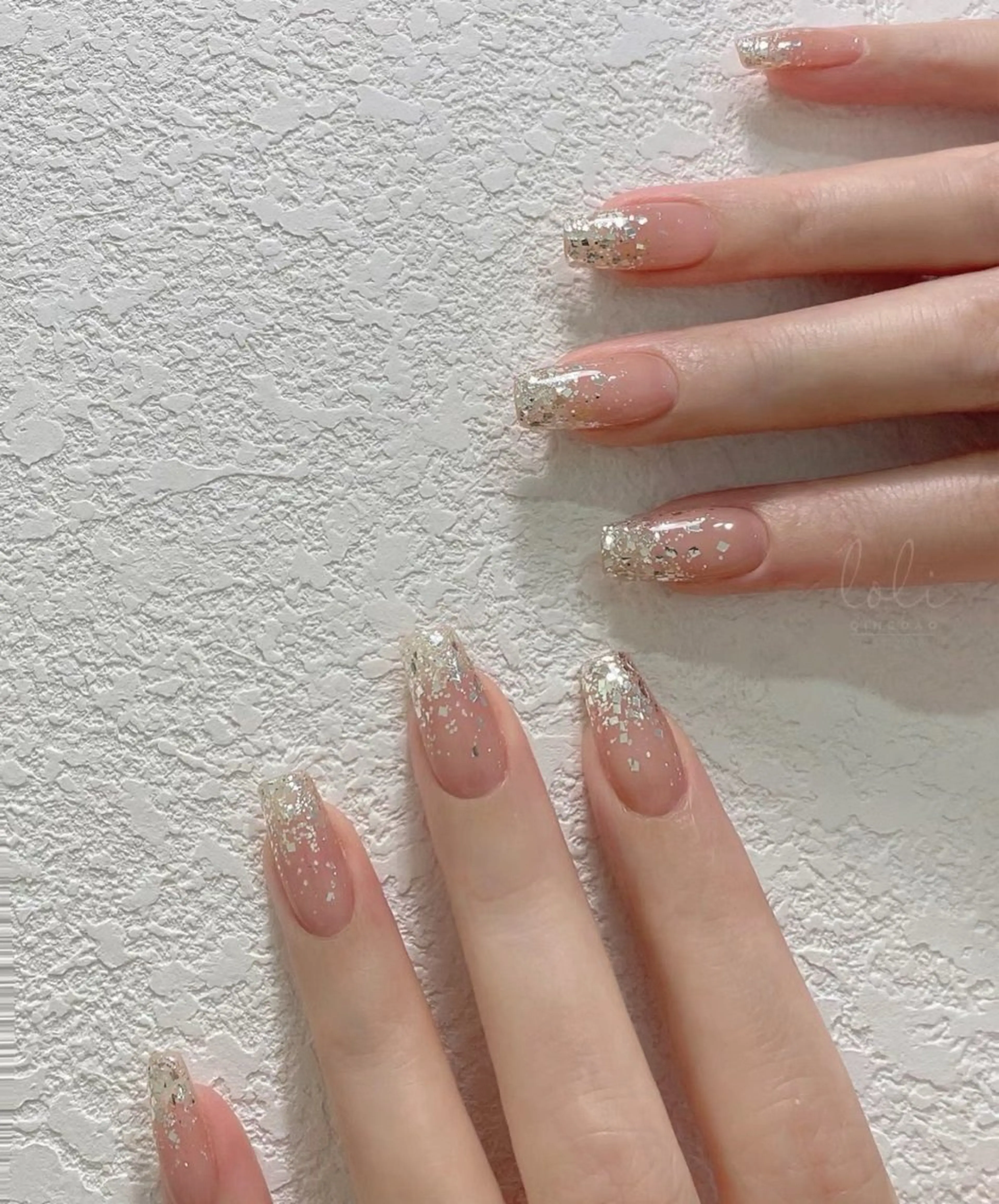 ラメグラデーションの写真